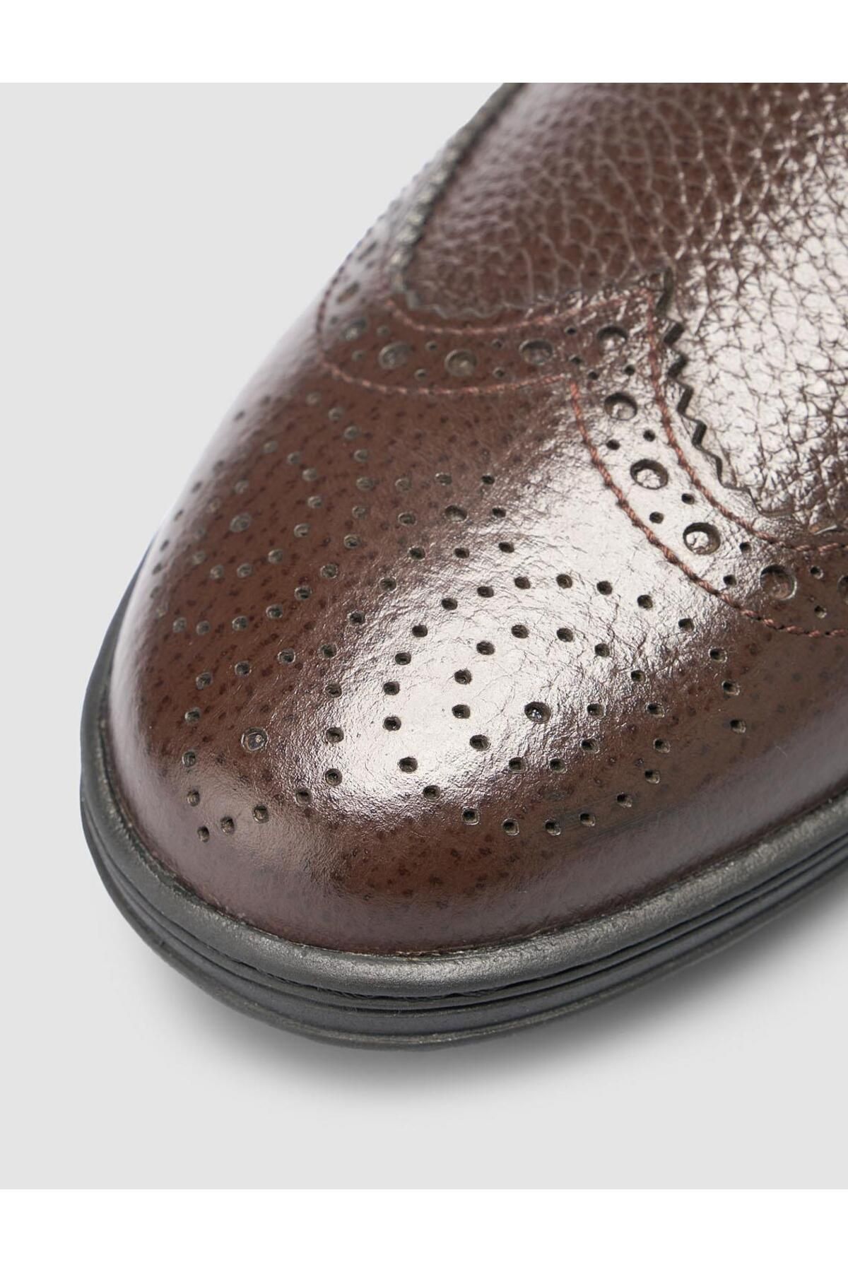 Cabani-100% Genuine Leather Brown Men's Casual Shoes 7