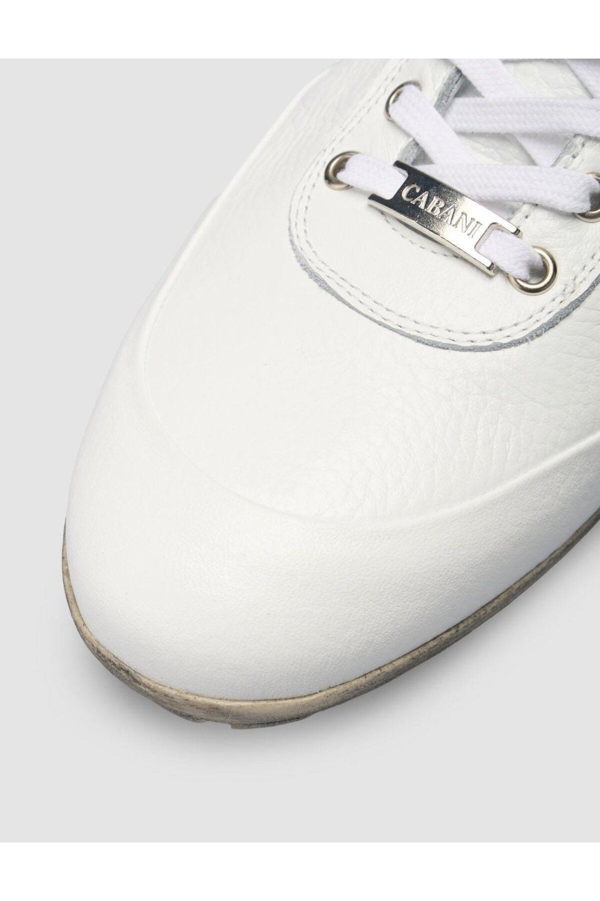 Cabani-100% Genuine Leather White Lace-Up Men's Casual Shoes 7