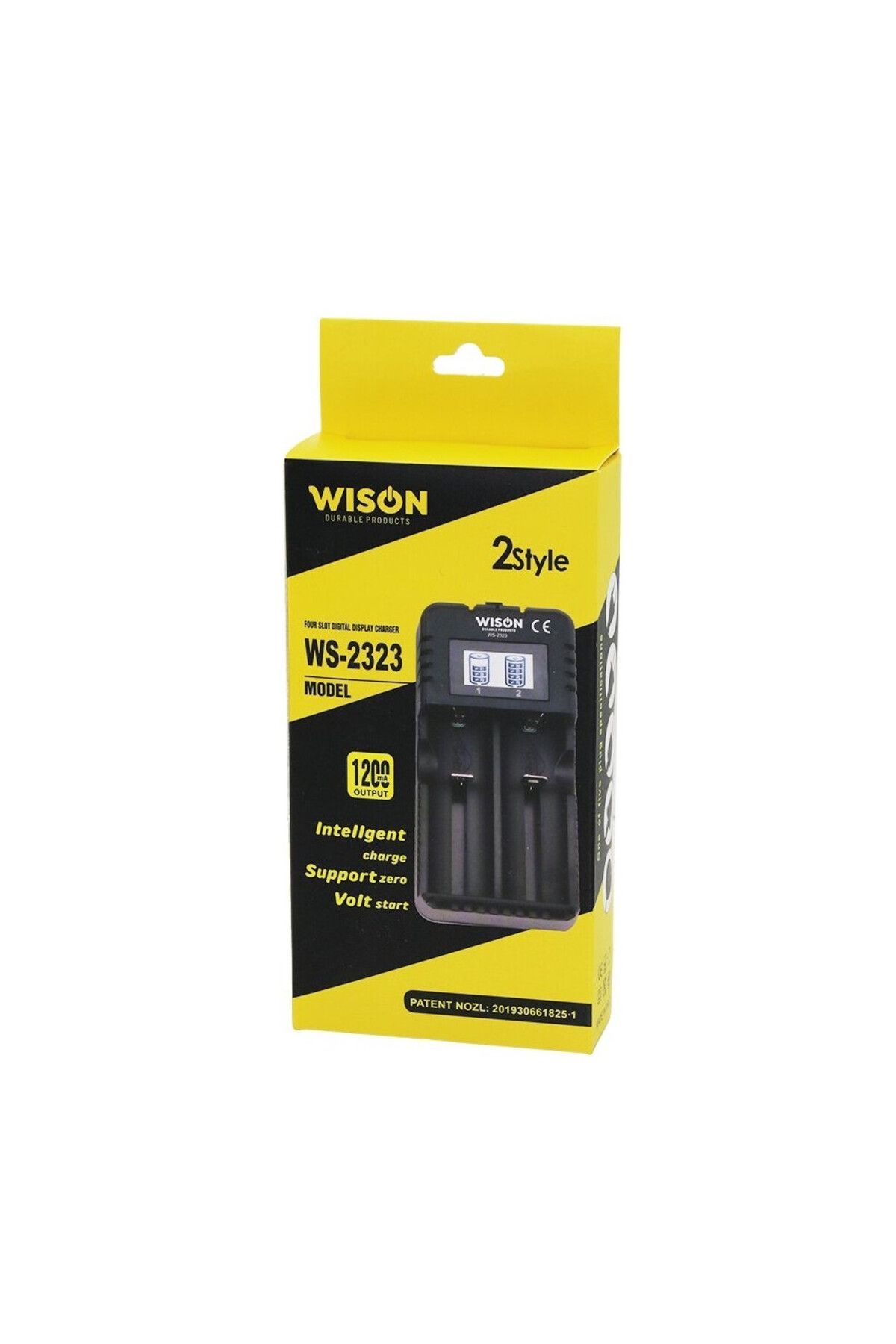 abnturk Ws-2323 2’Li Pil Göstergeli Pil Şarj Cihazı 1200Ma 2400Ma Fişli 100 240W