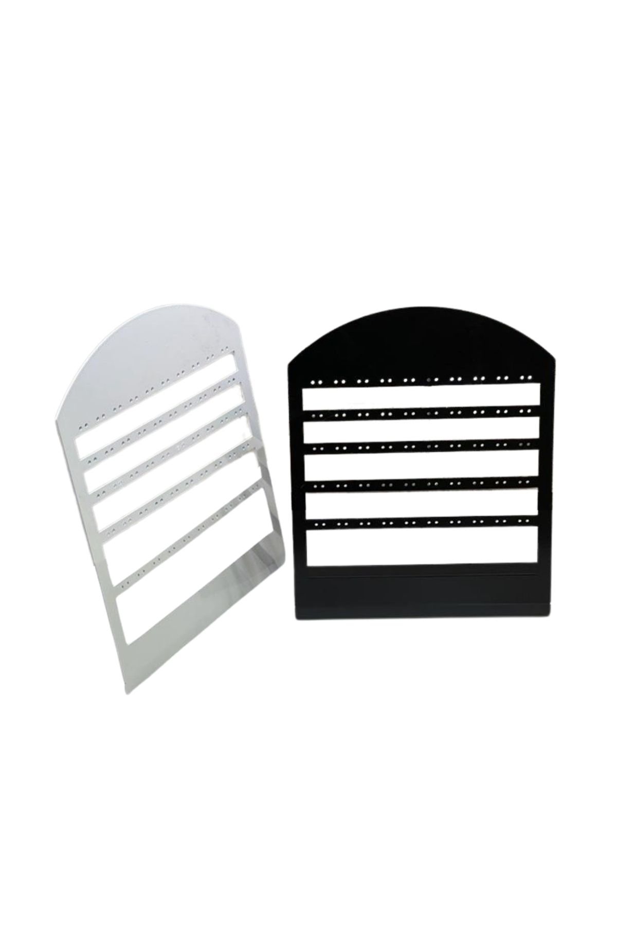 Layla Decor Metal Grup Küpelik Standı (50 Çift) Siyah/Beyaz