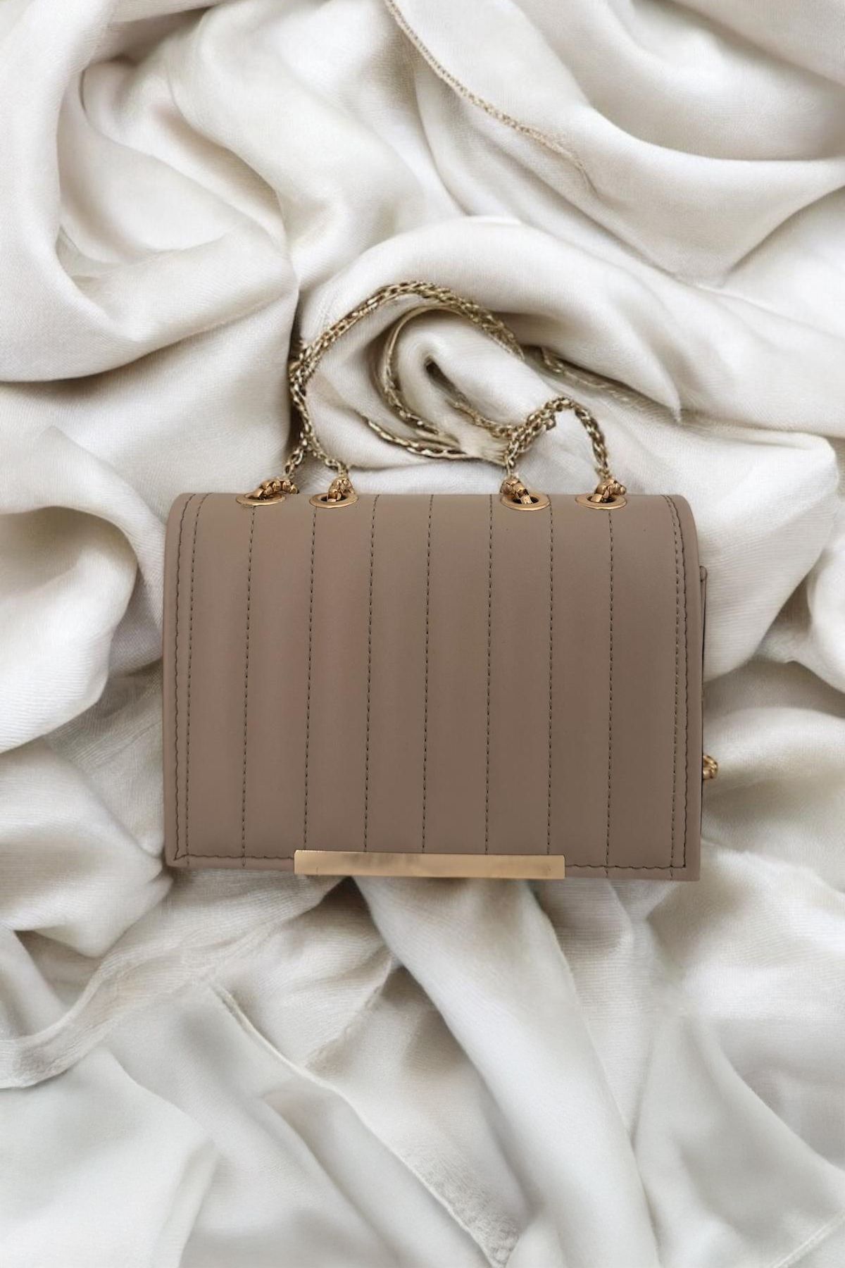 CAN BAG STORE ZİNCİRLİ KUTU MODEL KADIN OMUZ ÇANTASI