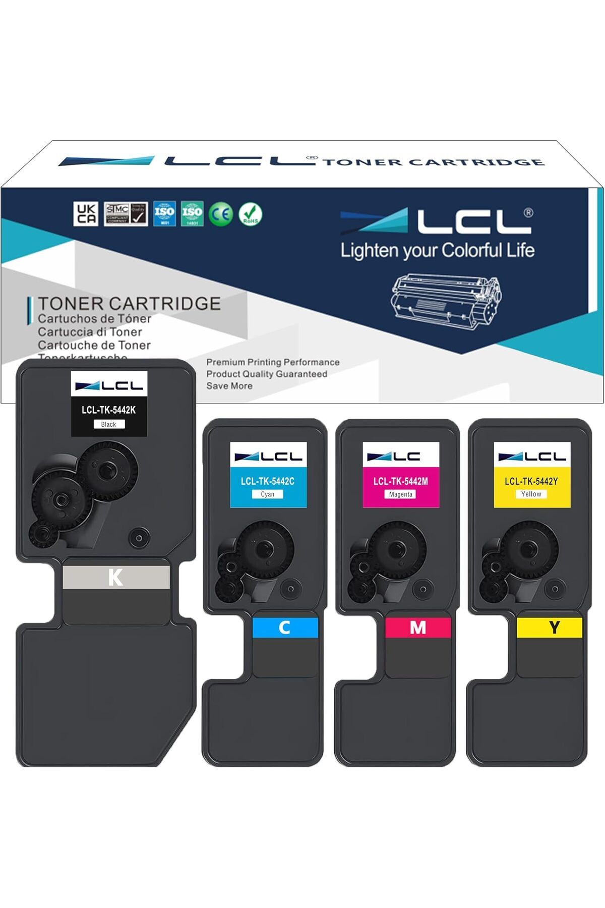 KYOCERA TK5440 ECOSYS MA2100cwfx MA2100cfx PA2100cwx PA2100cx (4-Pack Black Cyan Magenta Yellow)