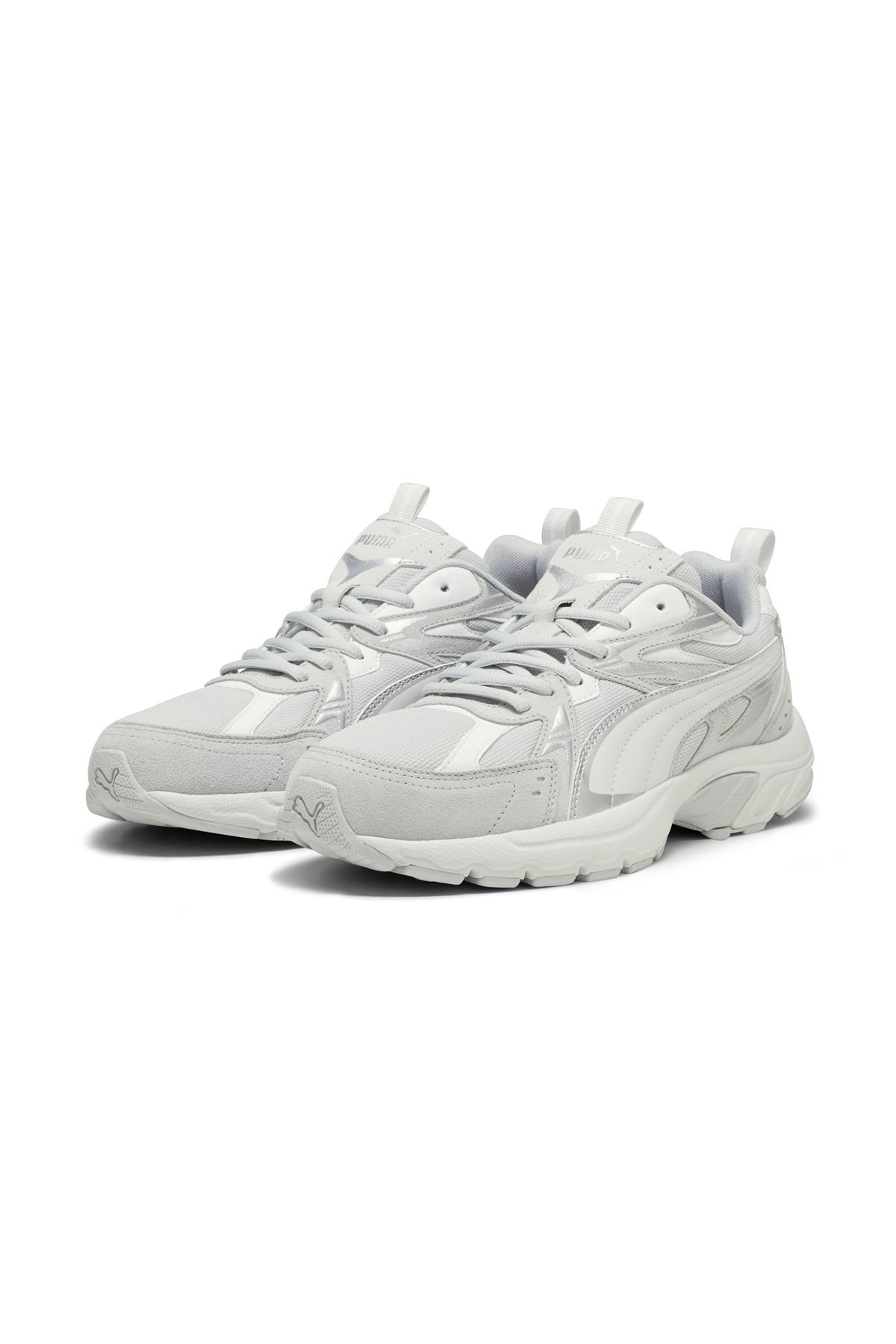 Puma-Milenio Tech Suede Unisex Casual Shoes Gray 4