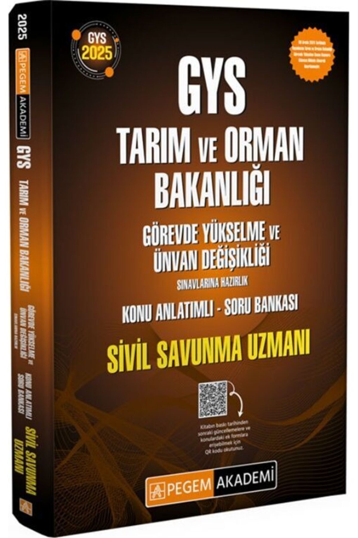 Pegem Akademi Yayıncılık Pegem Yayınları 2025 GYS Tarım ve Orman Bakanlığı Sivil Savunma Uzmanı Hazırlık Konu Anlatımlı Soru