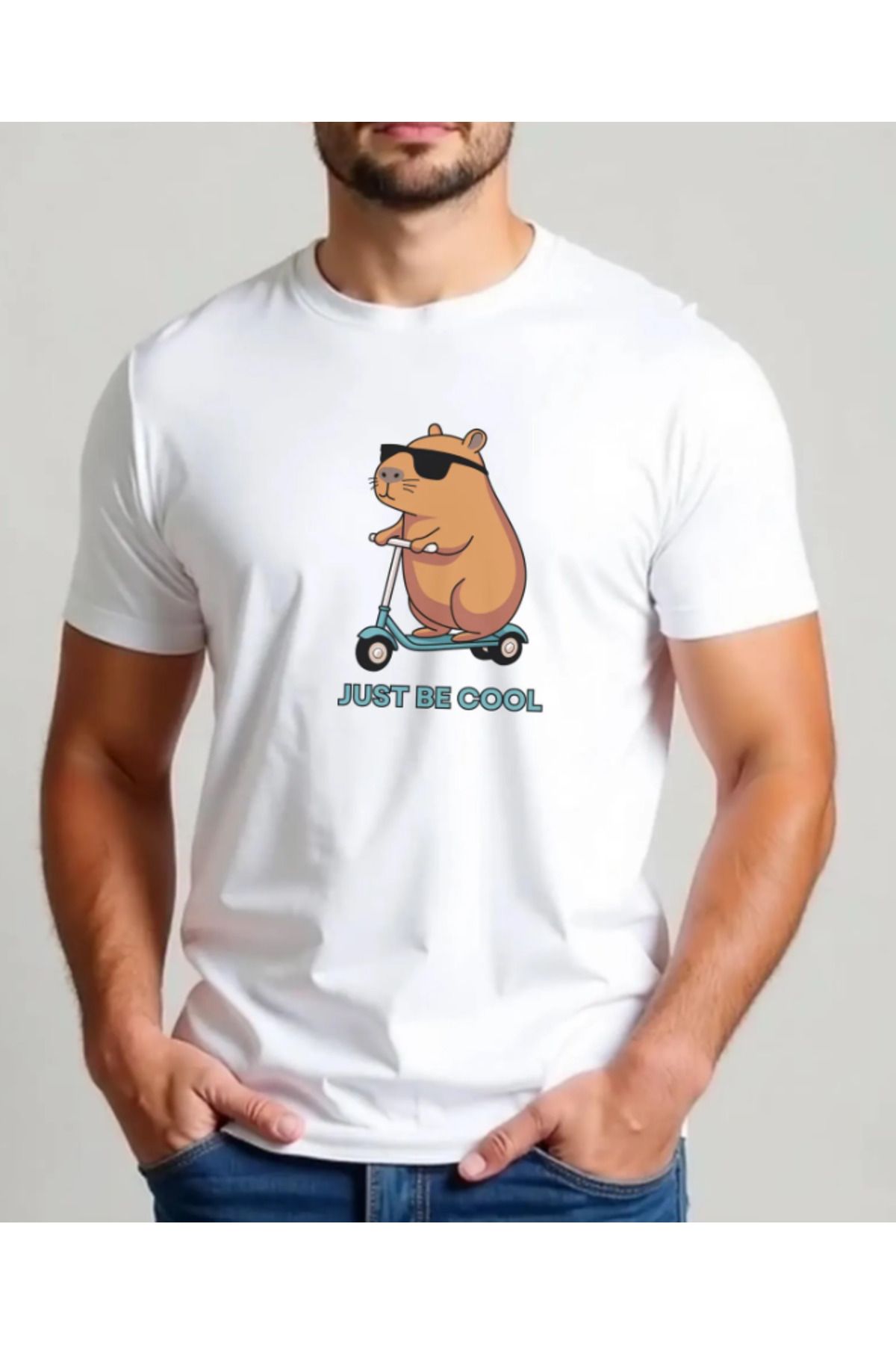 POPULUS Capybara Just Be Cool T-shirt