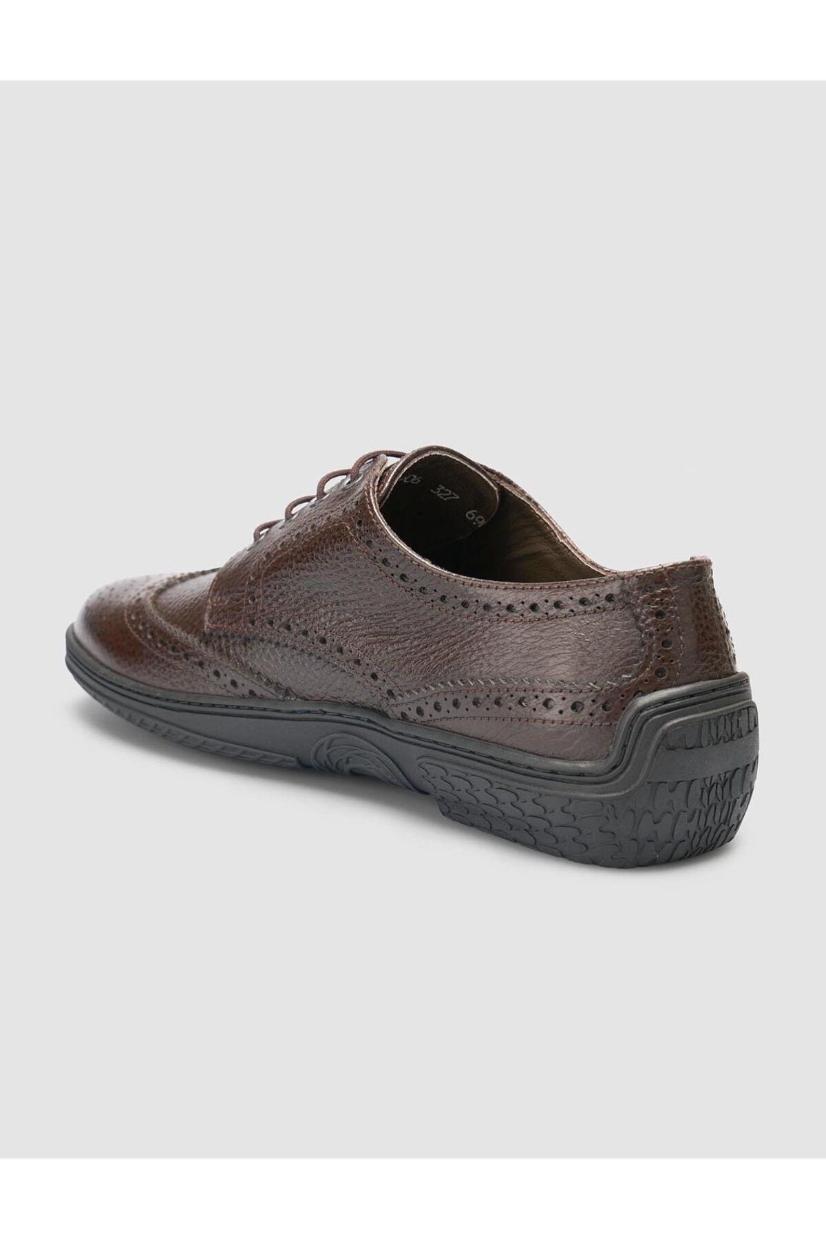 Cabani-100% Genuine Leather Brown Men's Casual Shoes 5
