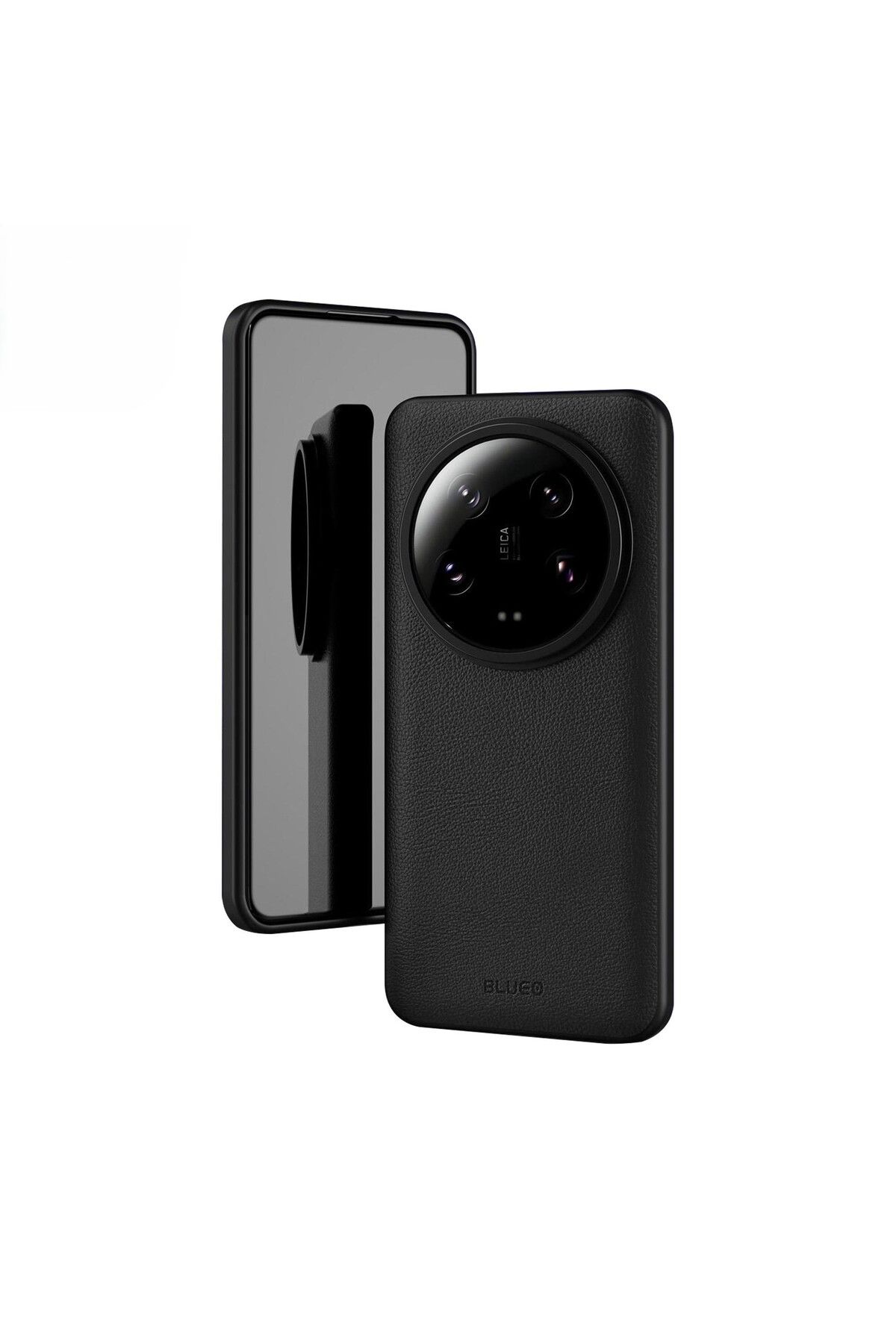 EYKA ELEKTRONİK Mİ 14 Ultra Siyah Deri Premium No Magnetic Telefon Kılıfı