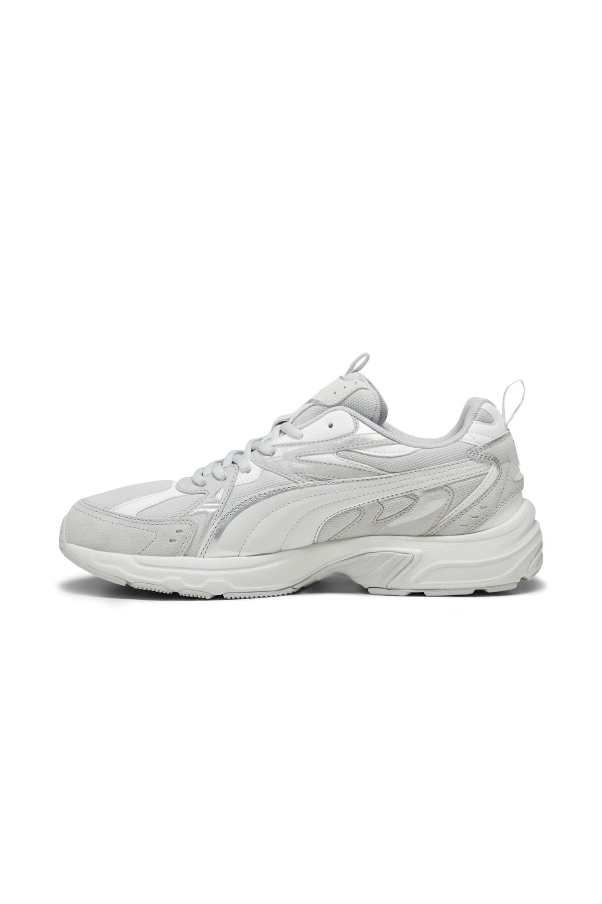 Puma-Milenio Tech Suede Unisex Casual Shoes Gray 3