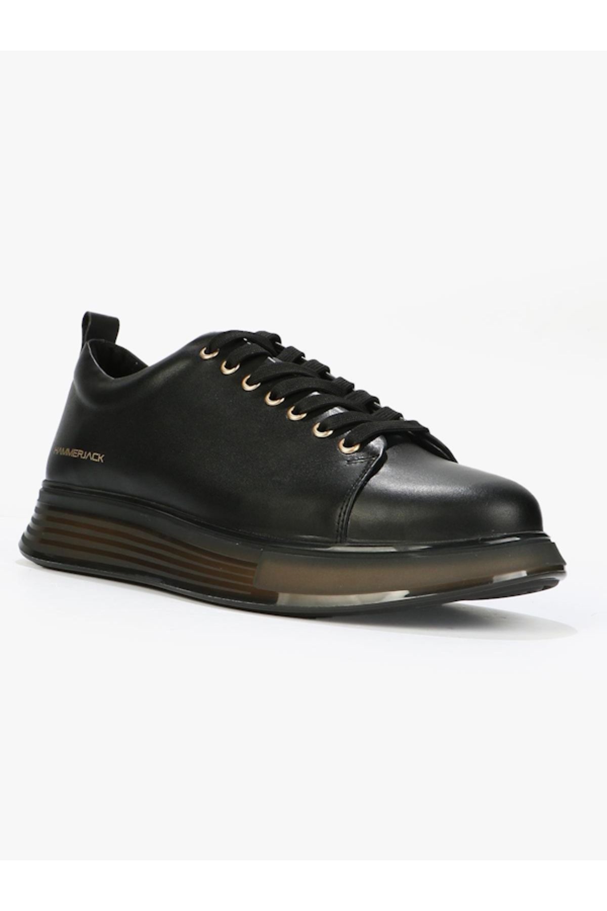 Hammer Jack Rabat 102.25018 Siyah Cilt Deri Erkek Sneaker