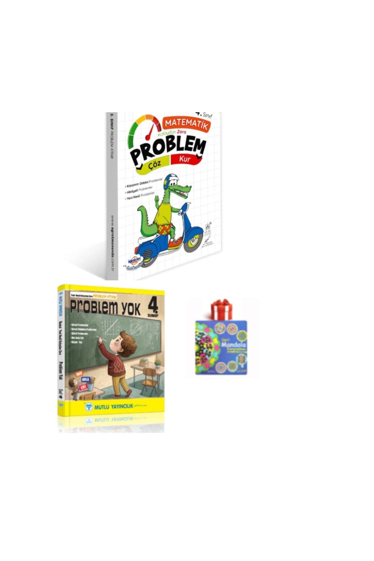 öğretmen evde Yeni Nesil Problem Yok 4.sınıf (yeni Ürün)İKİ FAKLI ÜRÜN MANDALA HEDİYELİ