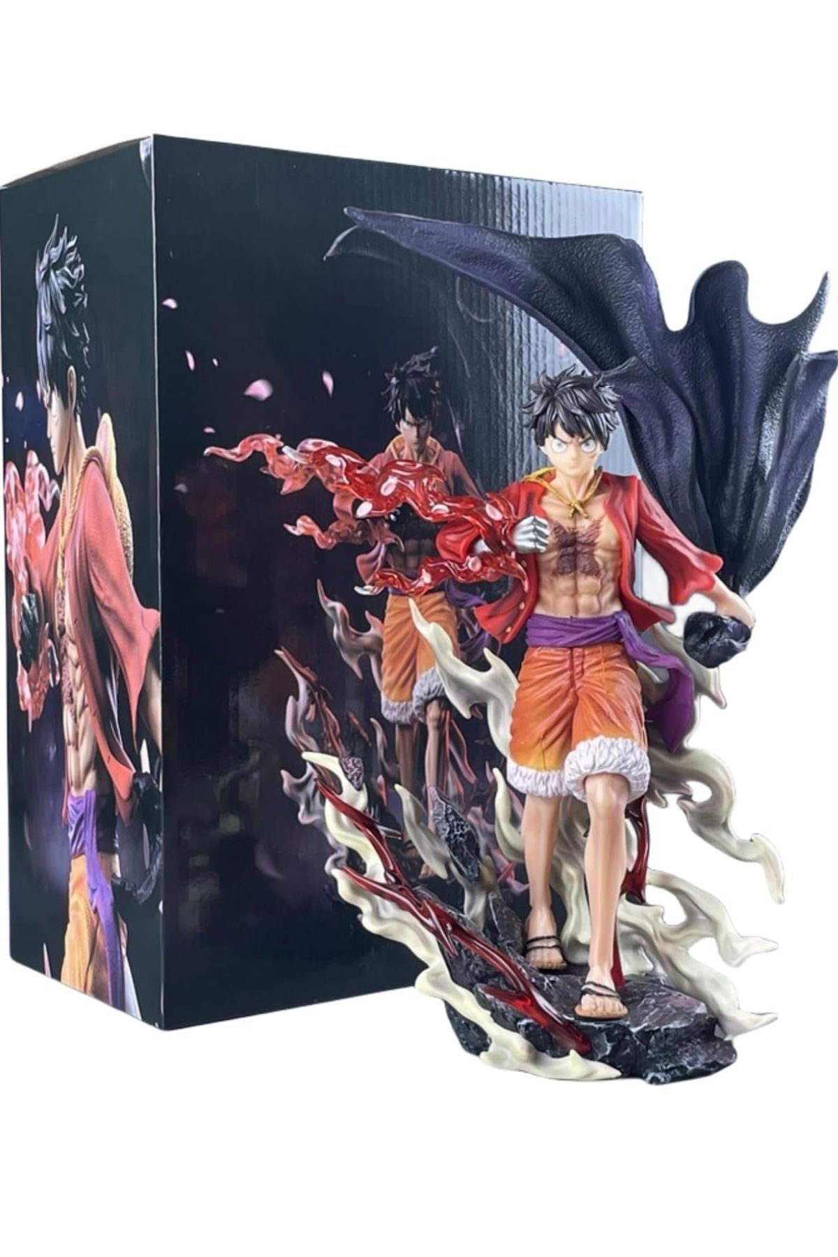 happystoretr 28cm tek parça Luffy figürleri maymun D Luffy yürüyüş tarzı aksiyon figürleri Anime koleksiyonu