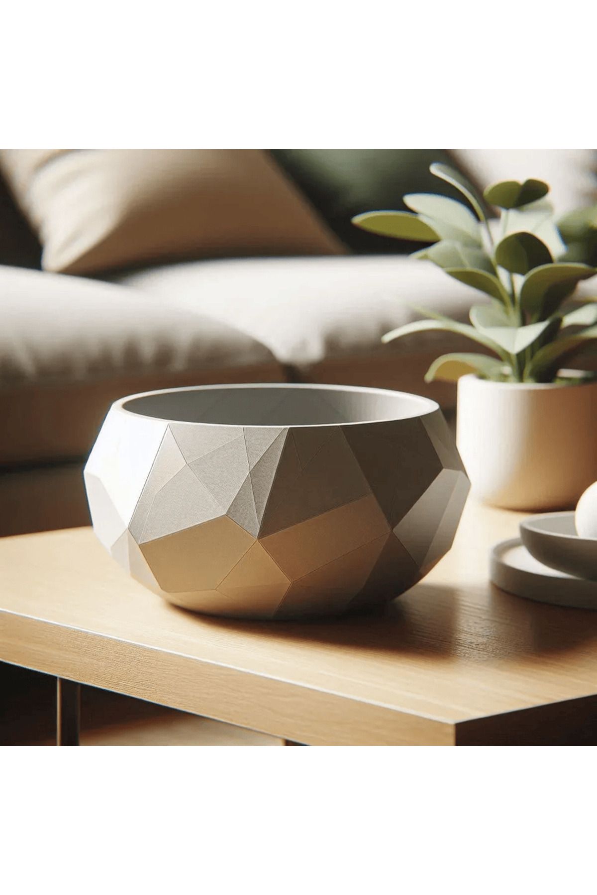 GearStudio Dekoratif Çok Amaçlı Geometrik Kase