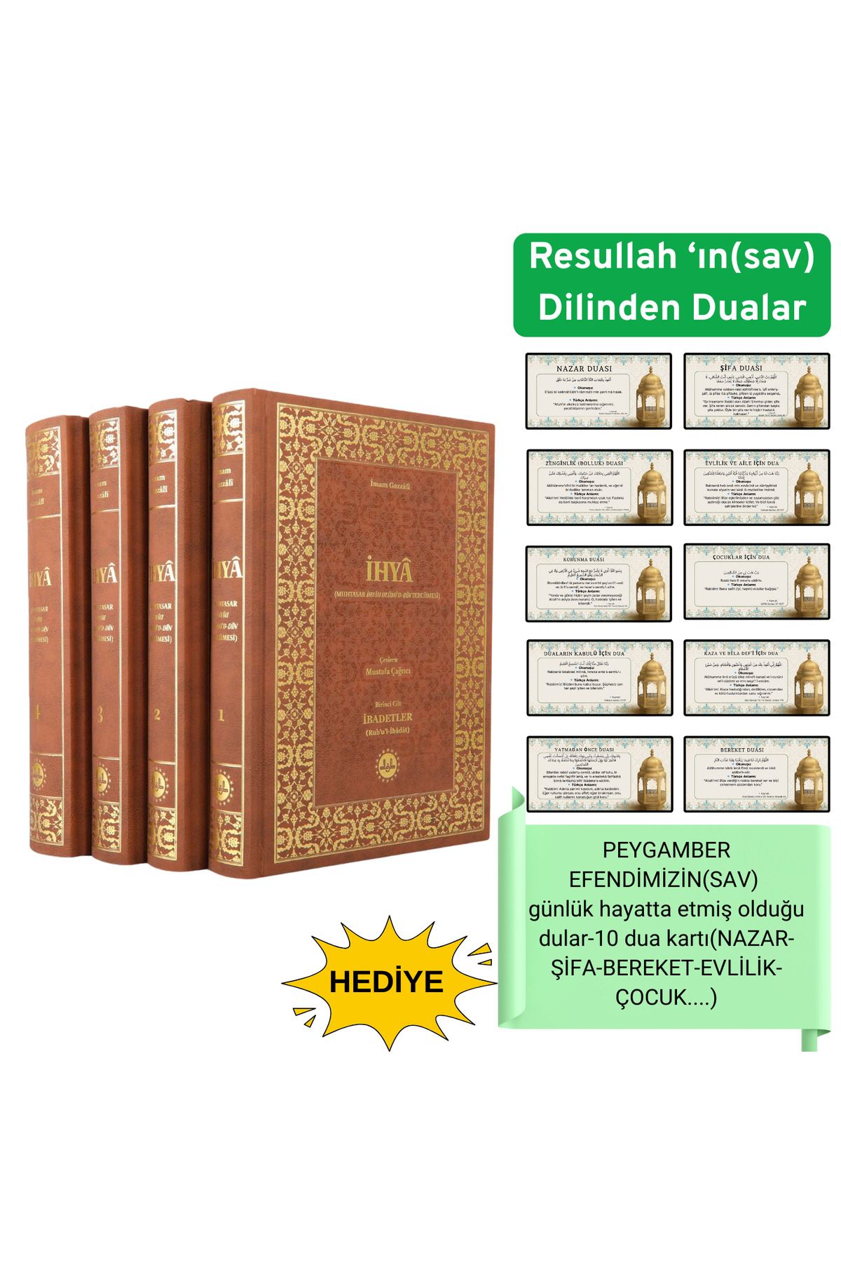 Diyanet İşleri Başkanlığı İhyaü Ulümiddin 4 Cilt Set | İmam Gazâlî – Yeni Baskı, Ciltli – Dini Başvuru Kaynağı