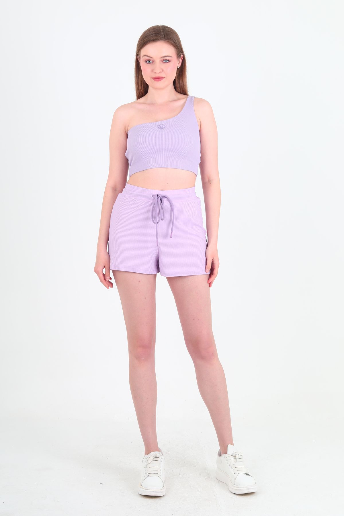 Ala Casual Mut TEK OMUZ RİBANA CROP