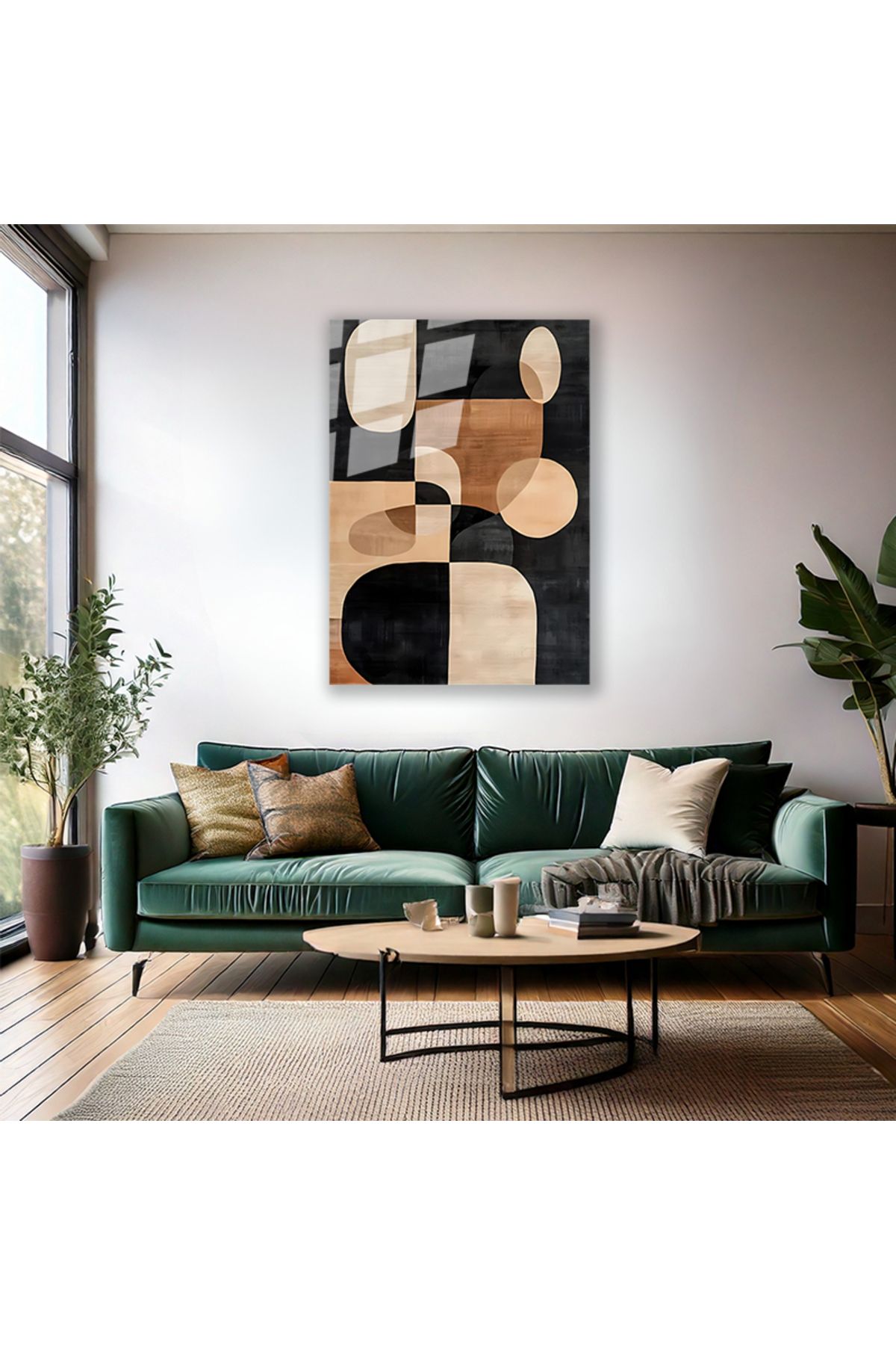 Artarilion Soyut Tasarım Cam Tablo Modern Salon Tablosu Ev Dekorasyon Cam Duvar Tablosu Yeni Ev Hediyesi