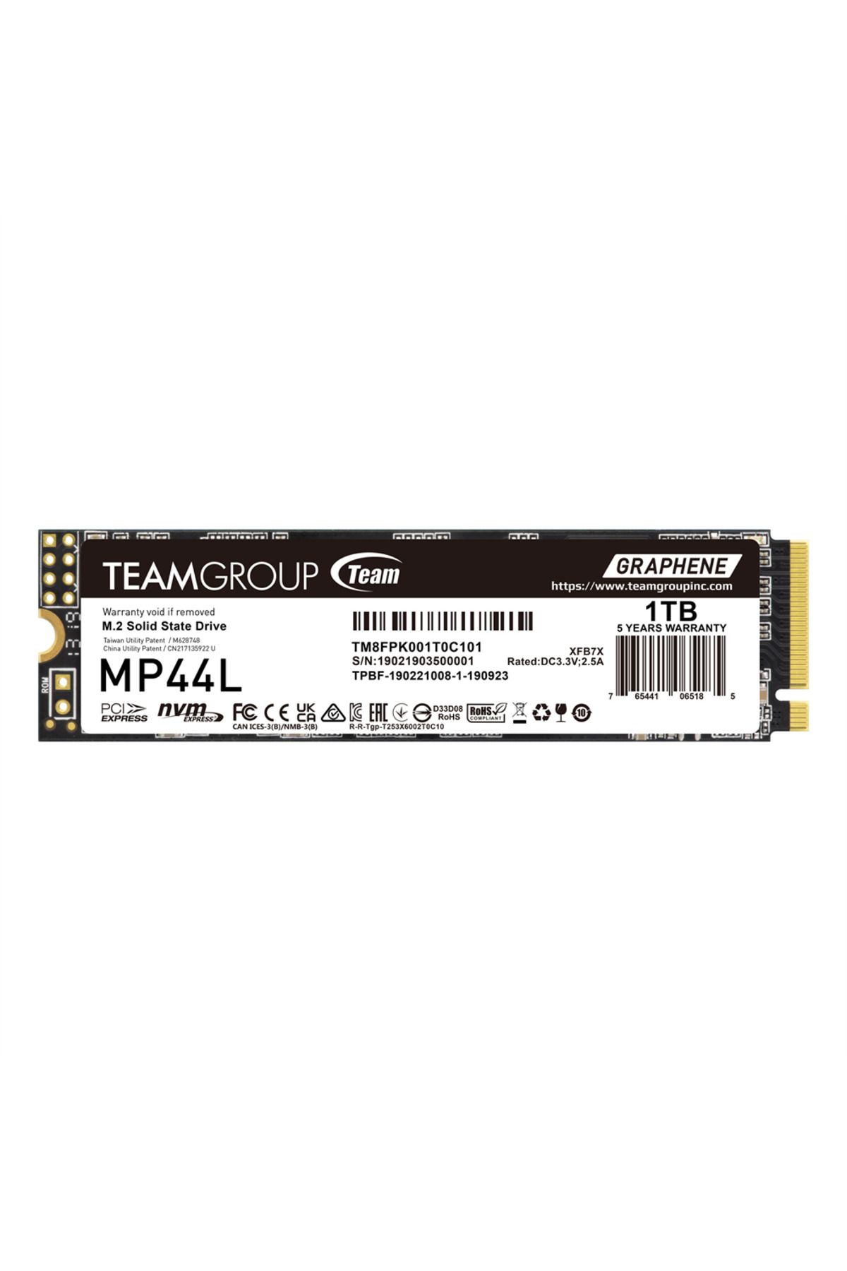 TEAM Mp44l 1tb Gen4x4 5000/4500mb/s Nvme Pcıe M.2 Ssd Disk (TM8FPK001T0C101)