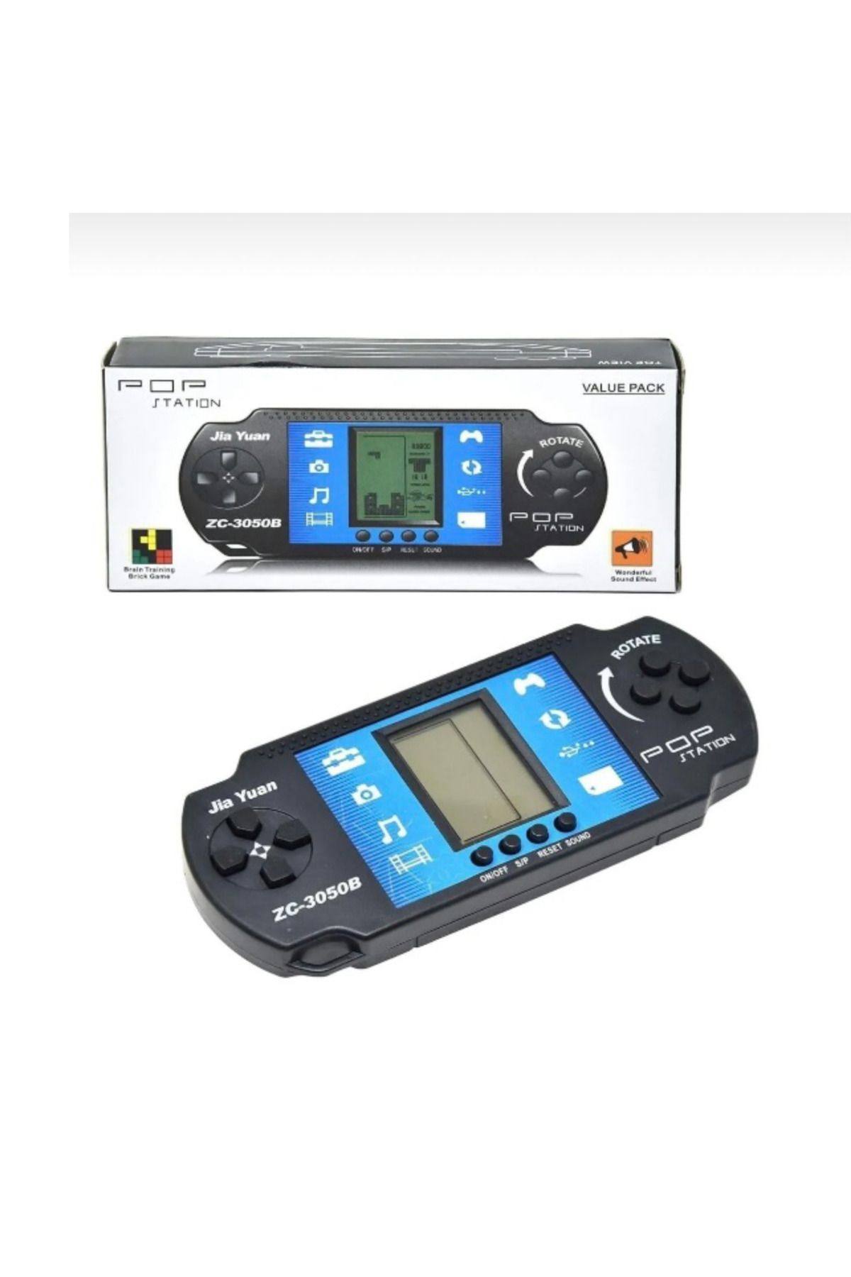 abnturk Zc-3050B Gameboy Nostaljik Tetris El Aterisi El Tetrisi Pilli Eğlenceli Aktivite Oyuncağı