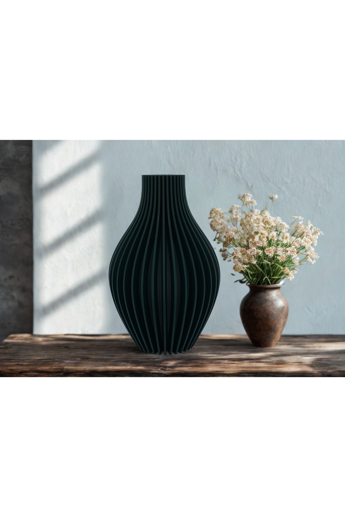 homedekorrs Modern Çizgili 3D vazo