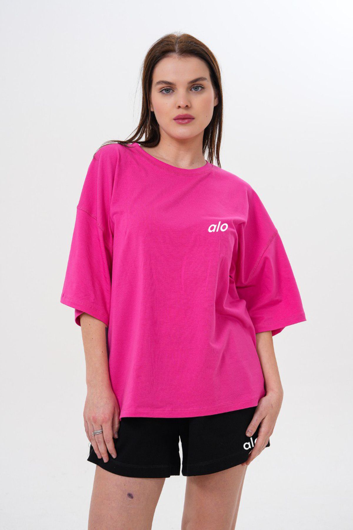 JANSO GROUP - KADIN BASKILI TSHIRT PAMUKLU BÜYÜK BEDEN