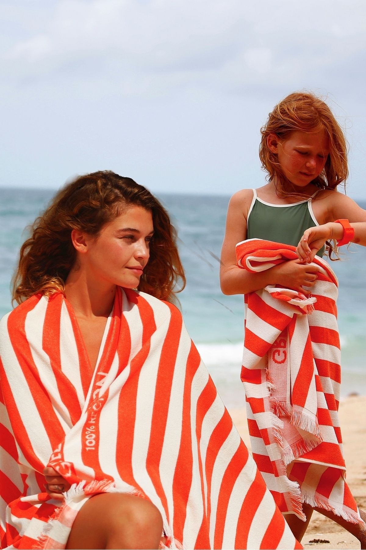 Green Petition-Twin Tides Tangerine Set of 2 | Large Size Delmor and Small Size Delmor Fit Together in Special Packages 7