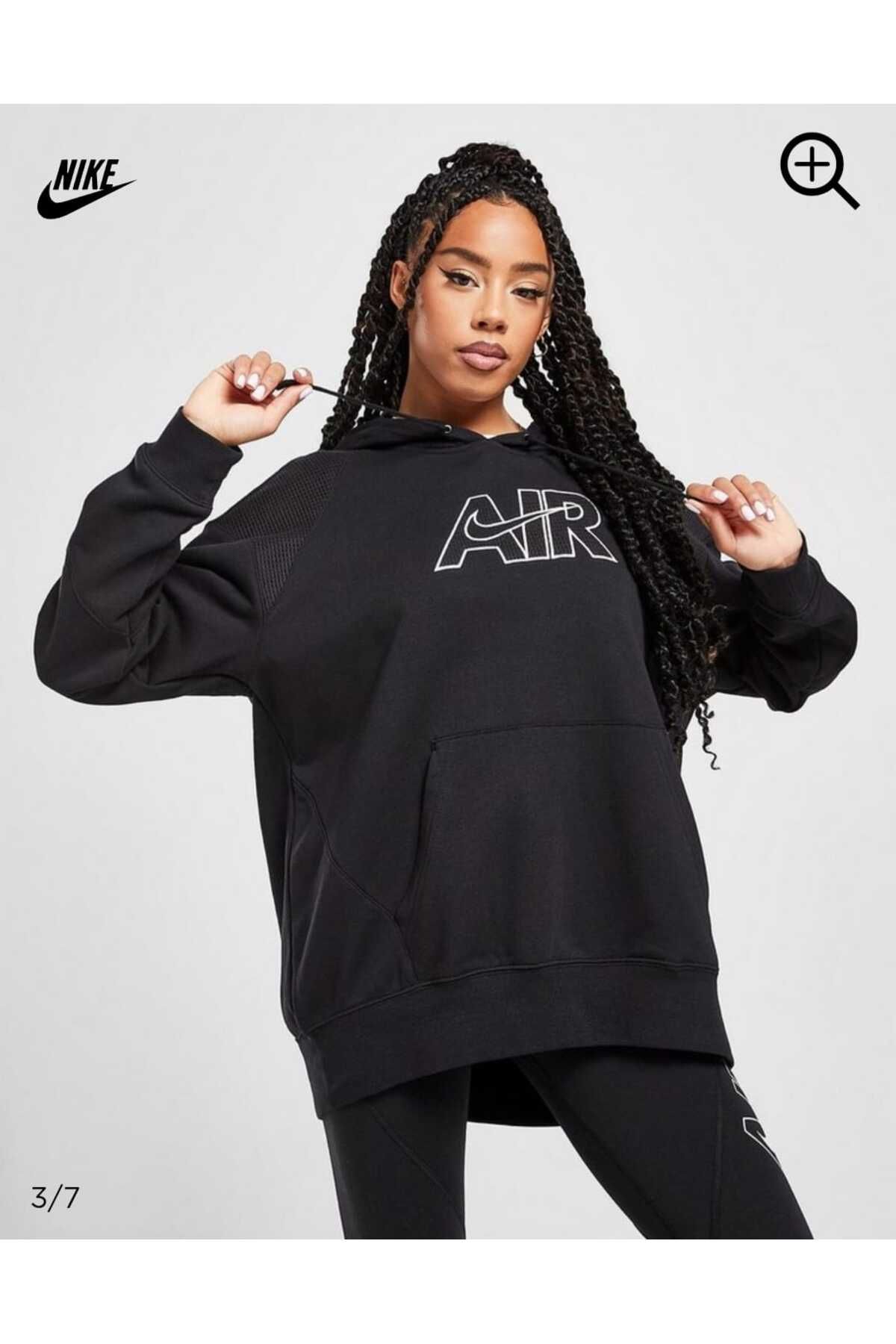 Nike Sportswear Air Fleece Hoodie Kadın Sweatshirt (BOL KALIP ) DMK SPOR
