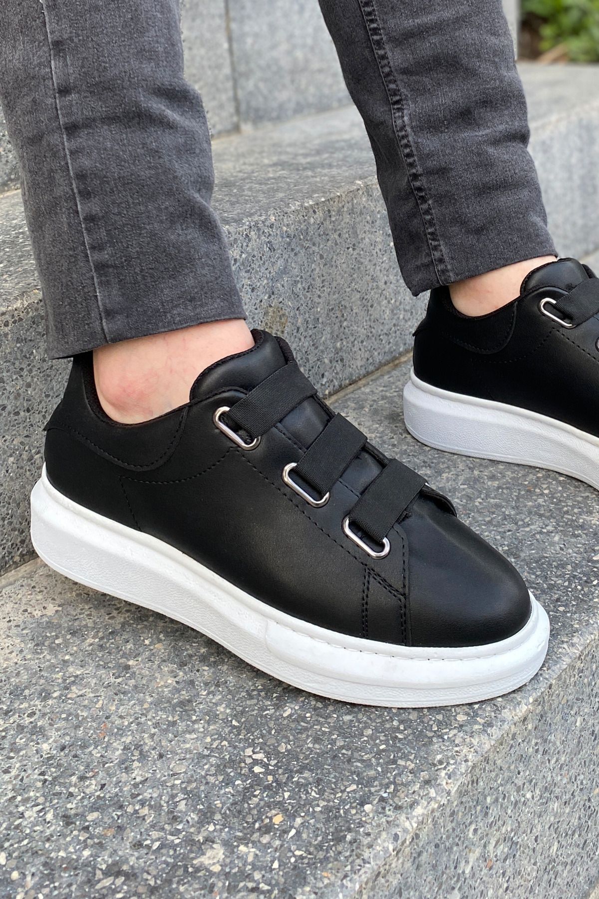 Luis Toronto LT103 SIYAH BT Lastikli Erkek Sneaker