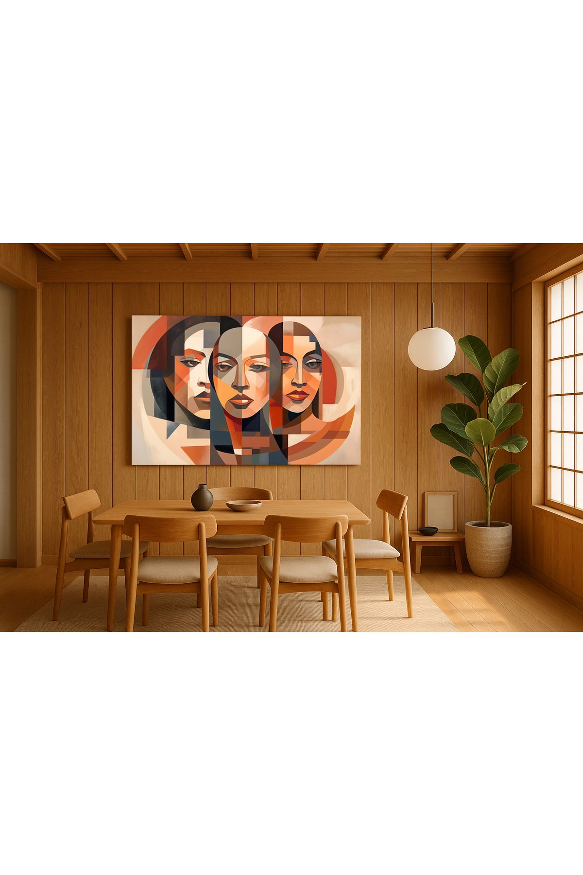 volo dekor - KANVAS TABLO Pastel Renkler , Dekoratif Kanvas Duvar Tablosu