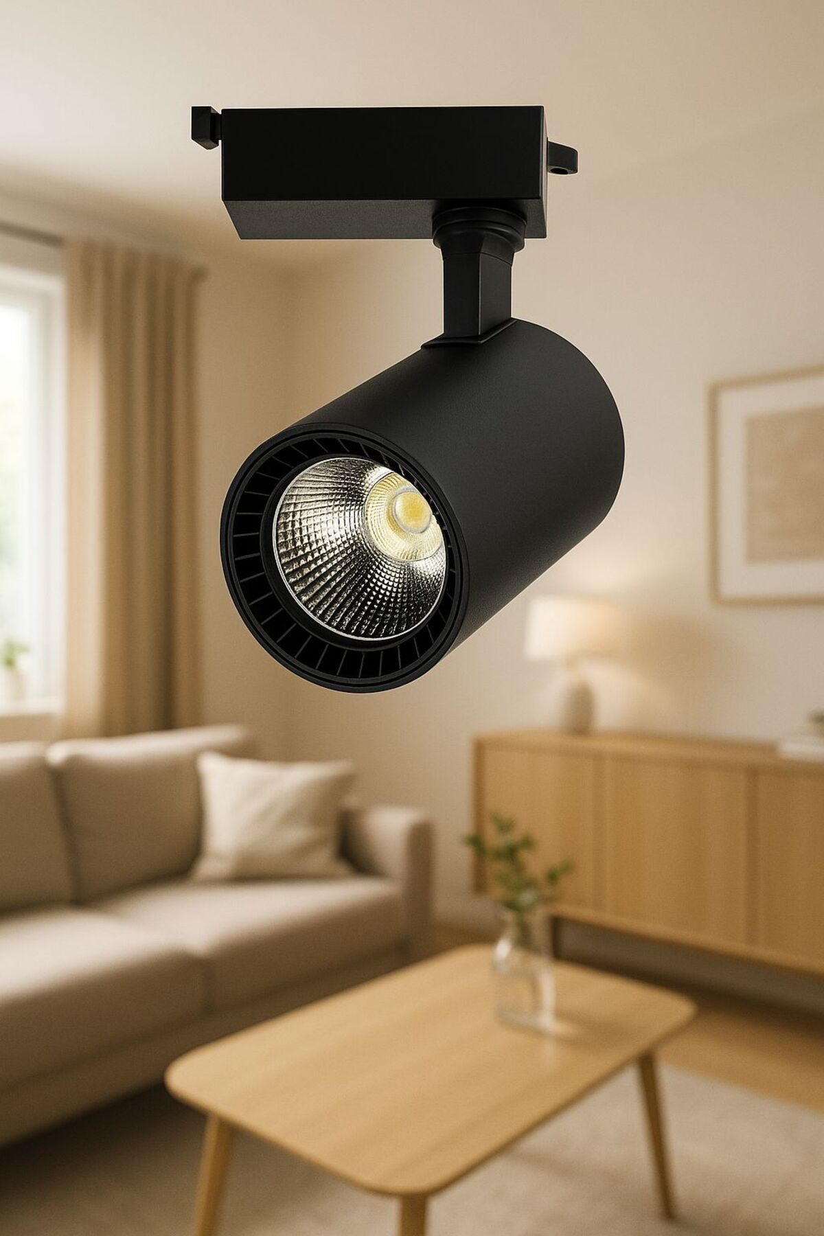 Noas 30W 6500K Beyaz Işık Siyah Paris LED Ray Spot