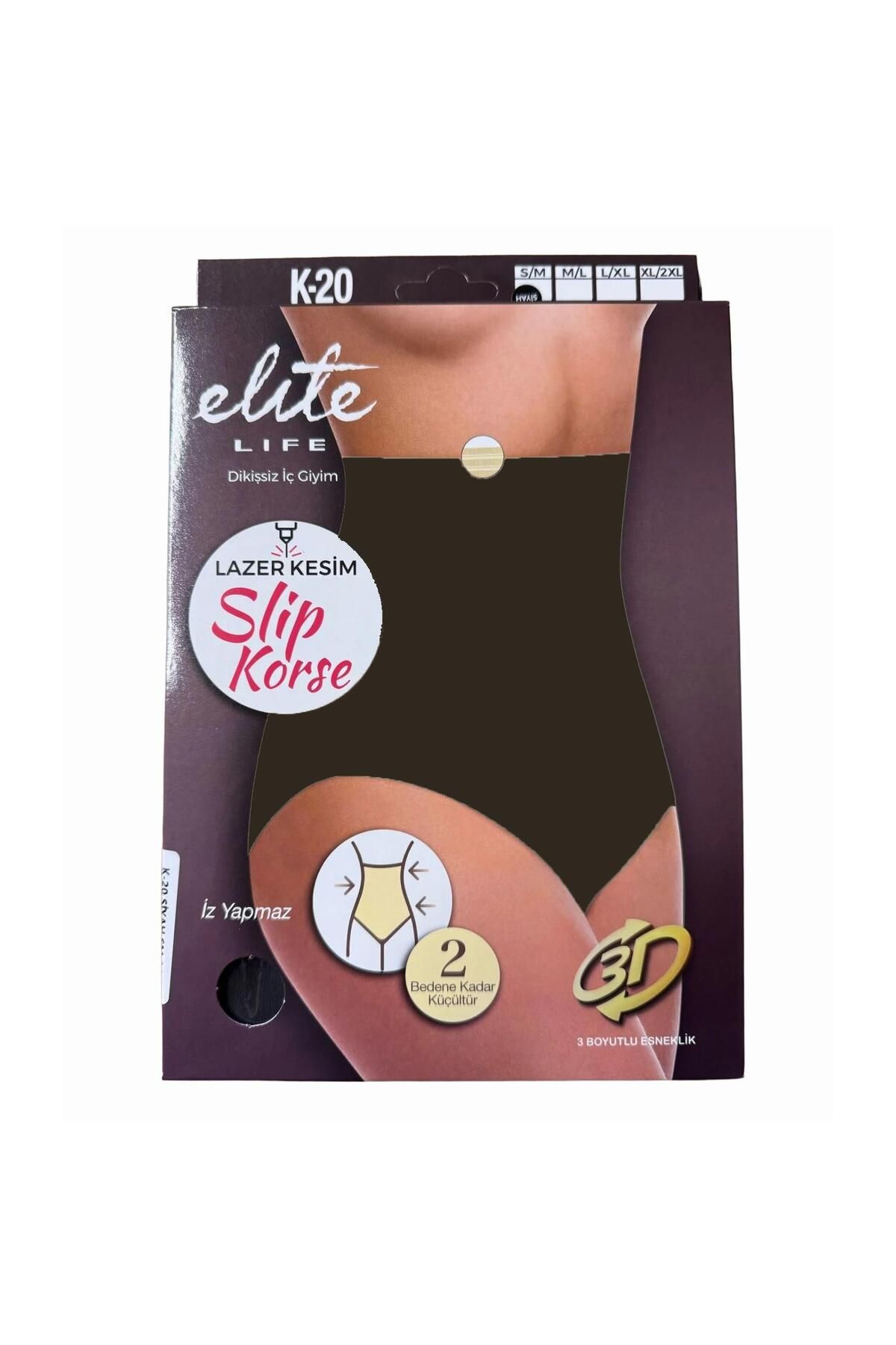 Elite Life 884 K-20 Kadın Lazer Kesim Yüksek Bel Korse Külot