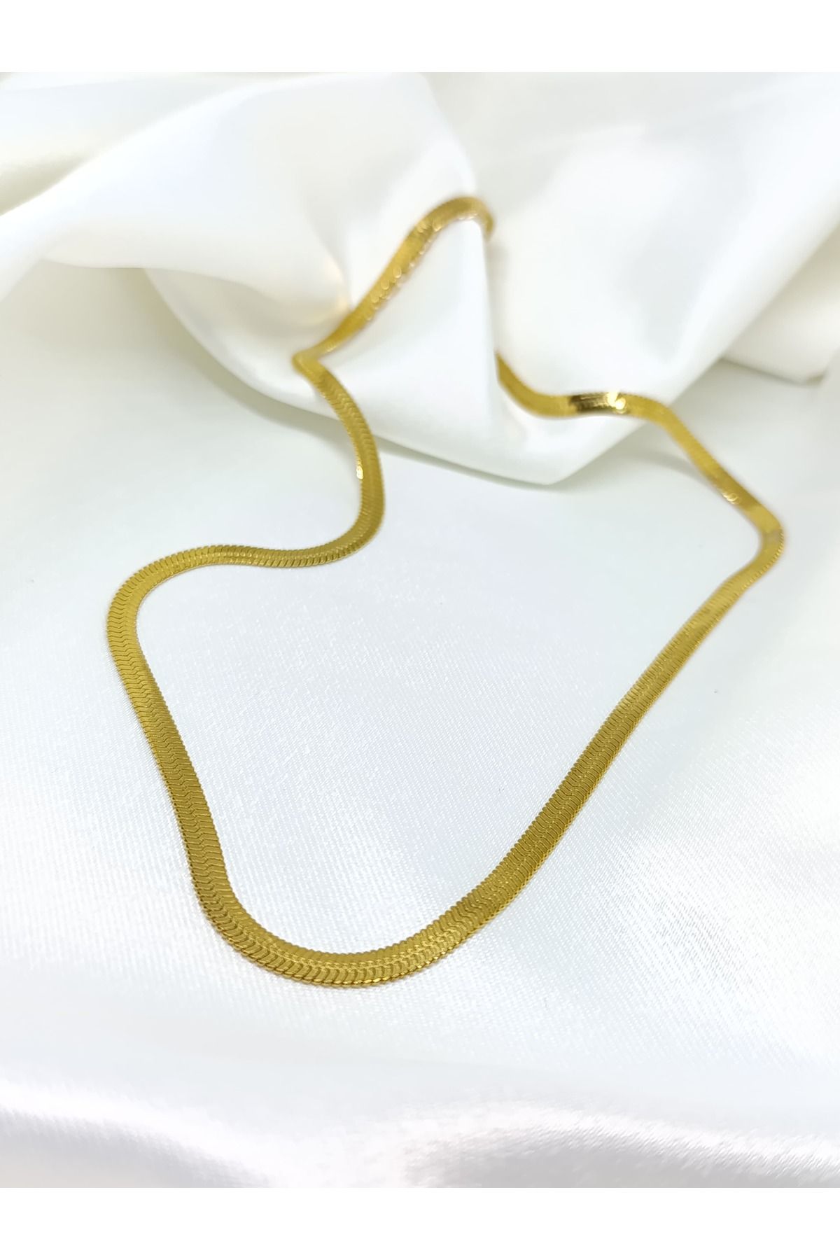 Pınadorra italyan tarz zincir 60 cm gold 316l çelik