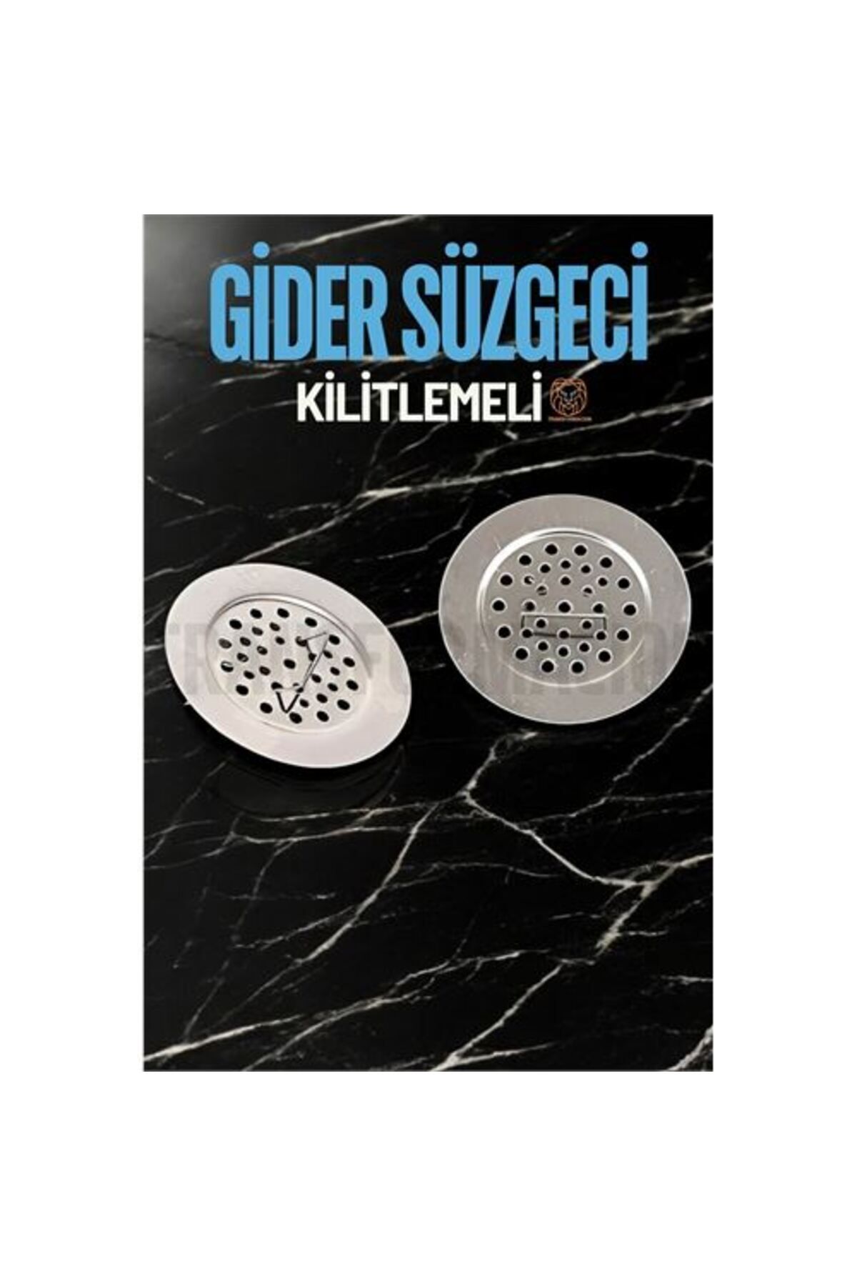 Skygo Kilitlenebilir Metal Lavabo Evye Süzgeci 2 ADET
