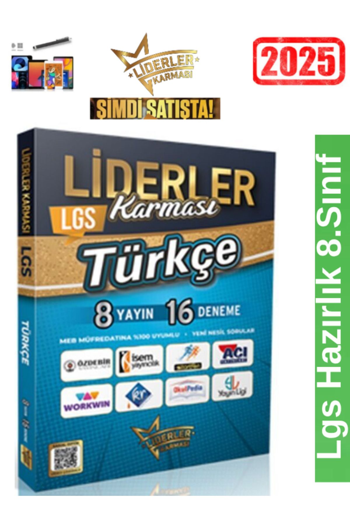 Fenomen Yayıncılık LİDERLER KARMASI YAYINLARI 8.Sınıf Türkçe 8 Yayın 16 li Branş Deneme+Android Kalem