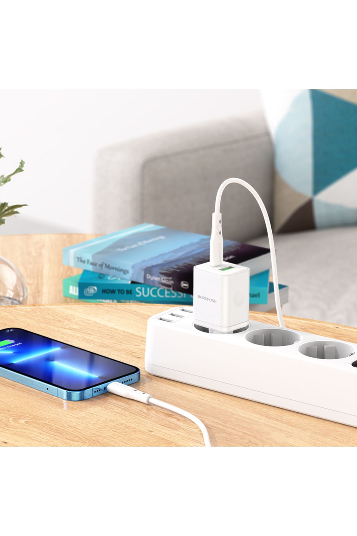 Borofone-Încărcător rapid Pd 20w Qc 3.0 USB-C (PD/QC/AFC/FCP) tip C USB-A pentru Apple Galaxy Note Huawei 2