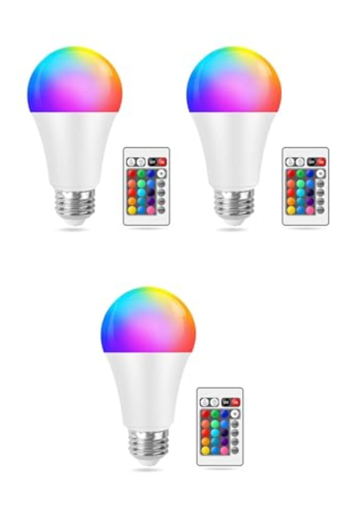 ShopZum Neo Vista Uzaktan Kumandalı Renk Değiştiren Rgb Led Ampül 9W 16 Renk (3)