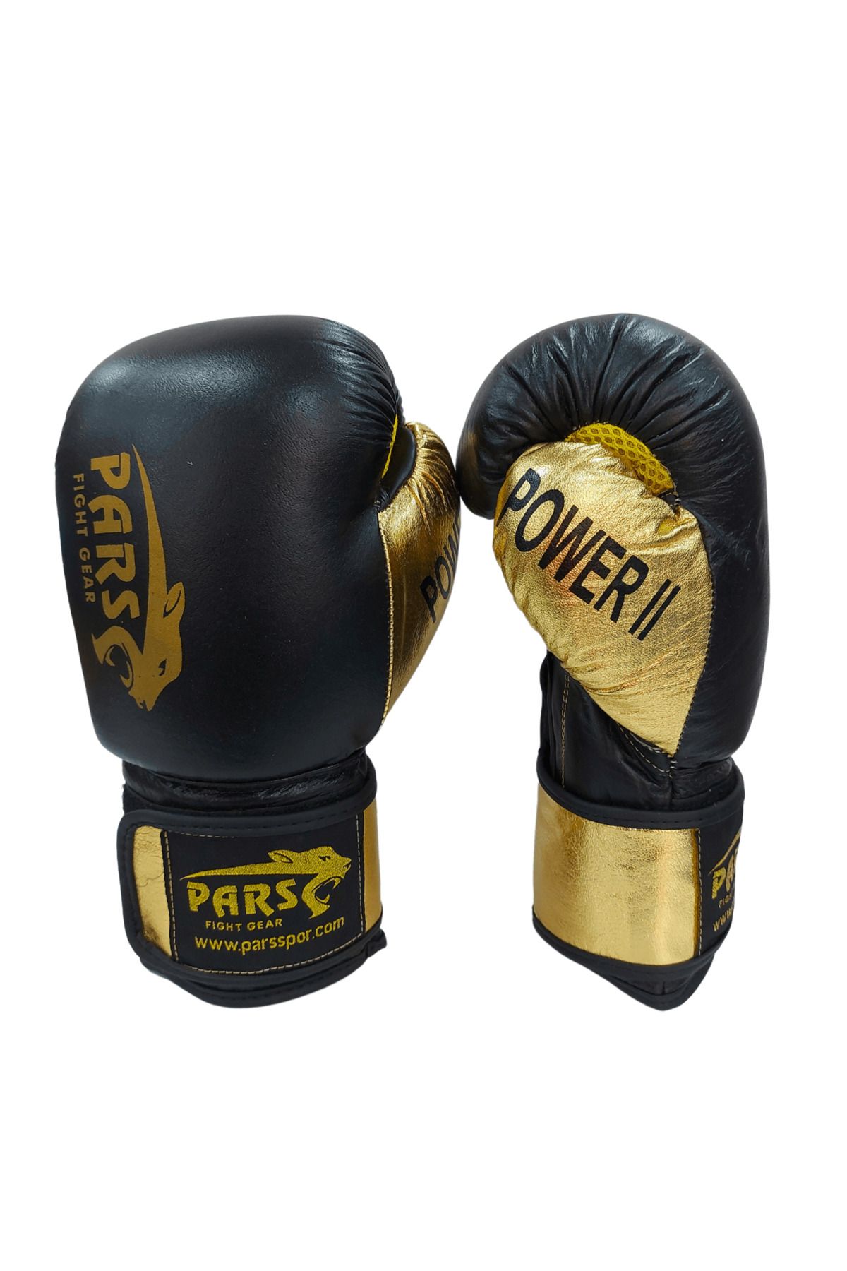 Pars Power2 Hakiki Deri Boks Eldiveni Siyah-Gold