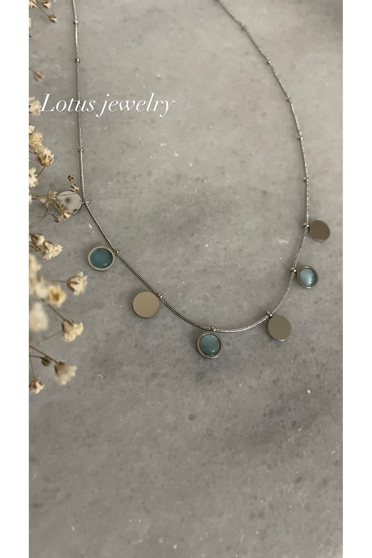 Lotus Jewelry Paslanmaz çelik kolye