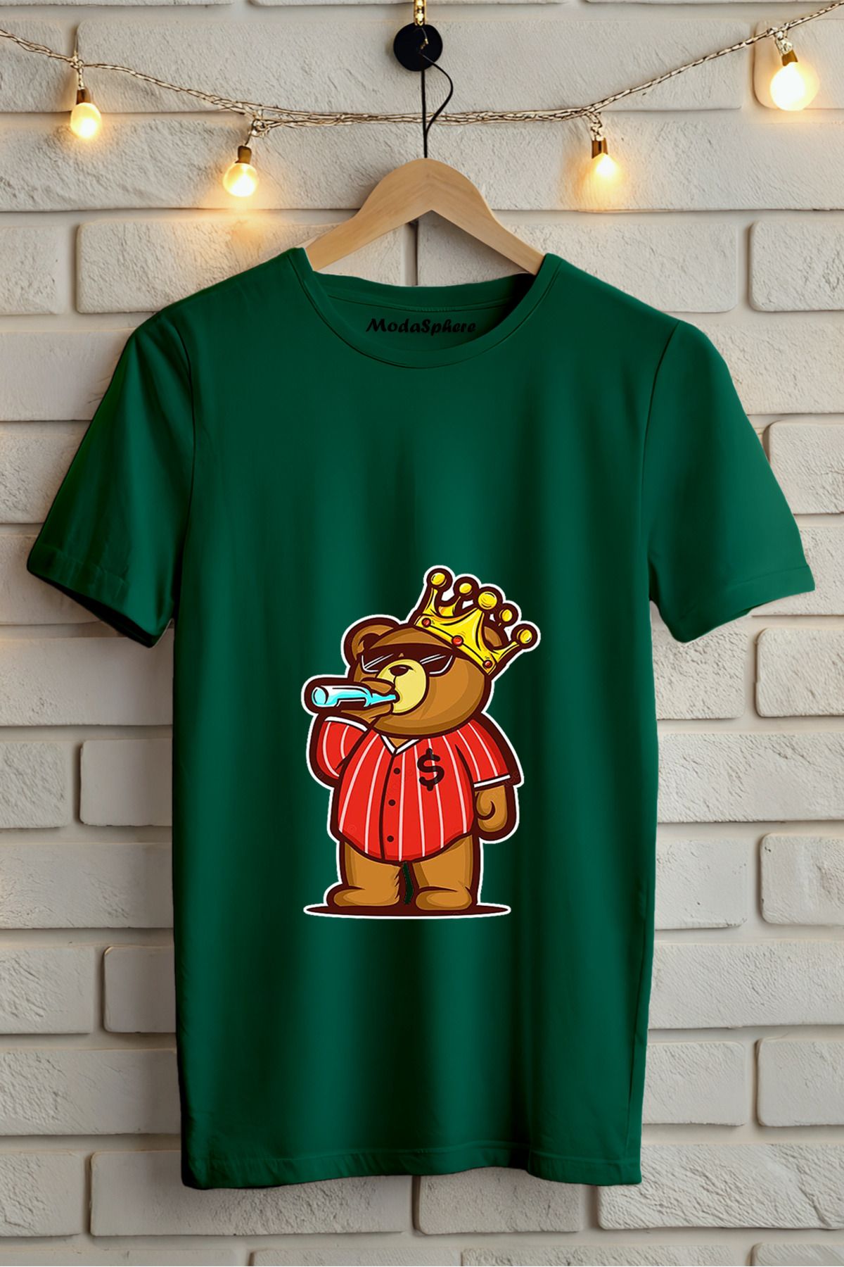 ModaSphere Baskılı Unisex Oversize Tişört Battal Boy