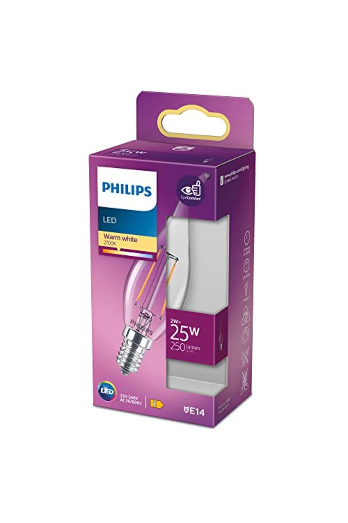 ShopZum Led Classic 25W Ba35 E14 Ww Cl Dim Edilmez Sarı Işık Filament Ampul