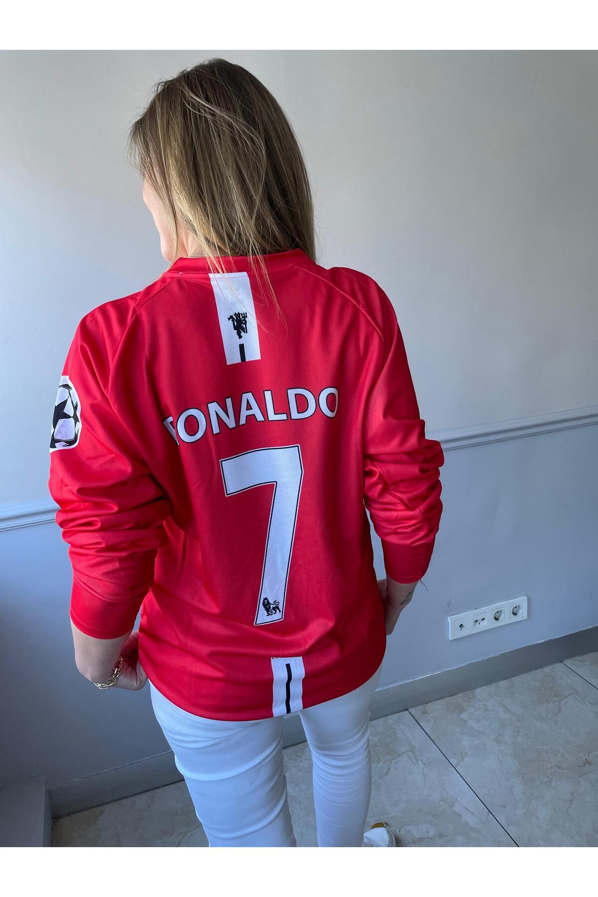 yenteks Ronaldo Manchester.Unıted. 2008 Moscow. Uzun Kol Yetişkin Forma