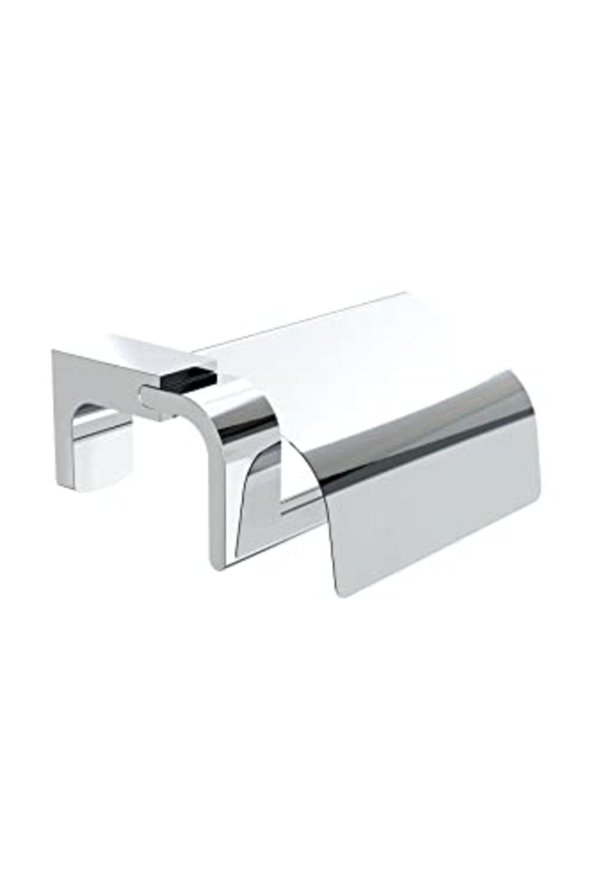 ShopZum Alper Banyo F1 Model Paslanmaz Krom Kapaklı Tuvalet Kağıdı Askısı, Tuvalet Kağıdı Tutacağı, Tuvalet