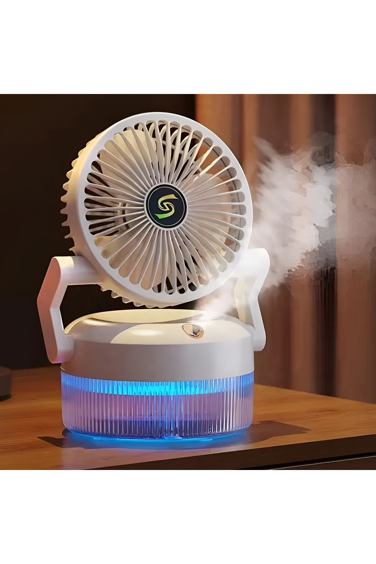 Aırstorr Sisleme Taşınabilir Şarj Edilebilir Masa Sisleme Fanı 3 Rüzgar Hızı 180° Ayarlanabilir Soğutma Fanı