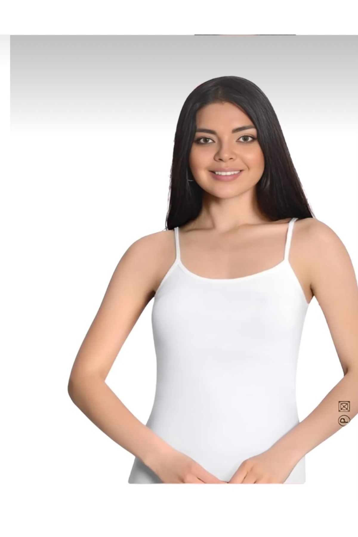 İki Yıldız Bambu İp Askılı Atlet 6 lı