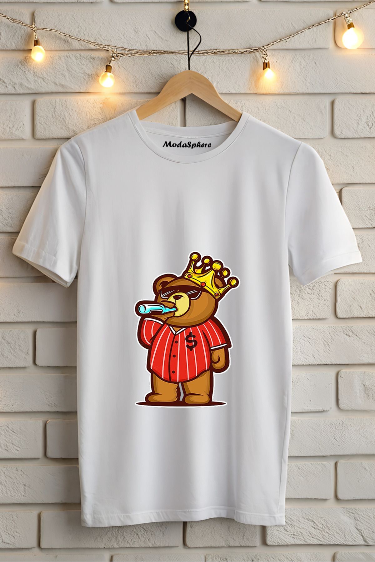 ModaSphere Baskılı Unisex Oversize Tişört