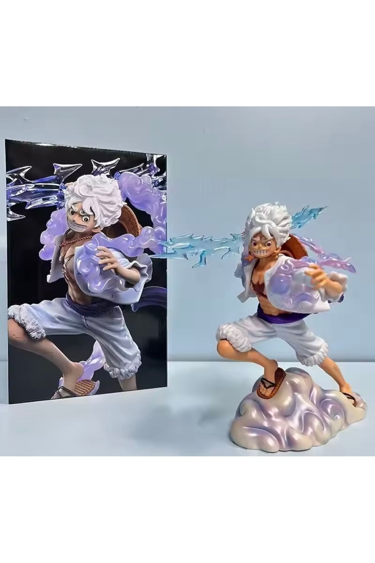 happystoretr Anime figürü güneş tanrı mücadele formu bulutlarda adım gök gürültüsü ve yıldırım aksiyon figürü