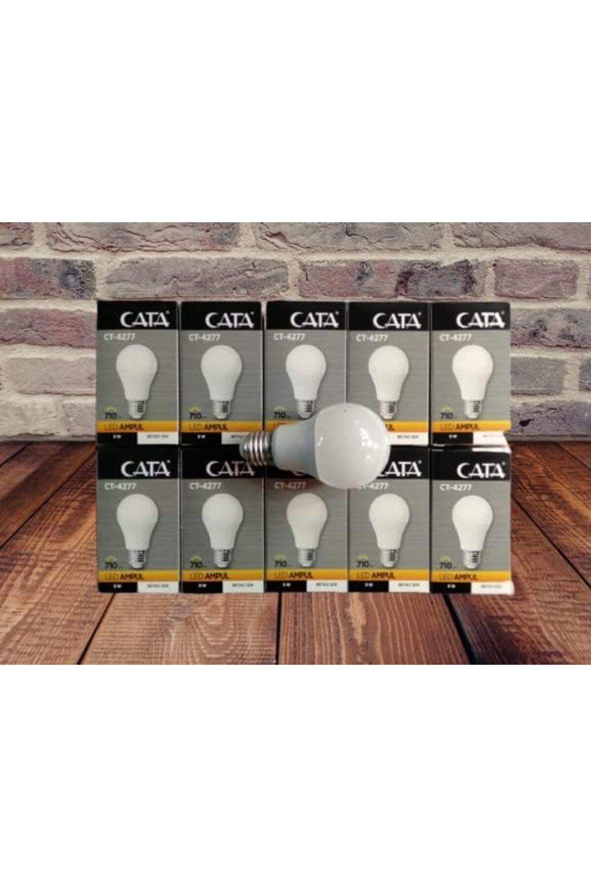 ShopZum Cata Ct-4277B Led Ampul, 9 W, 730 Lm, Beyaz Işık 10 Lu Paket