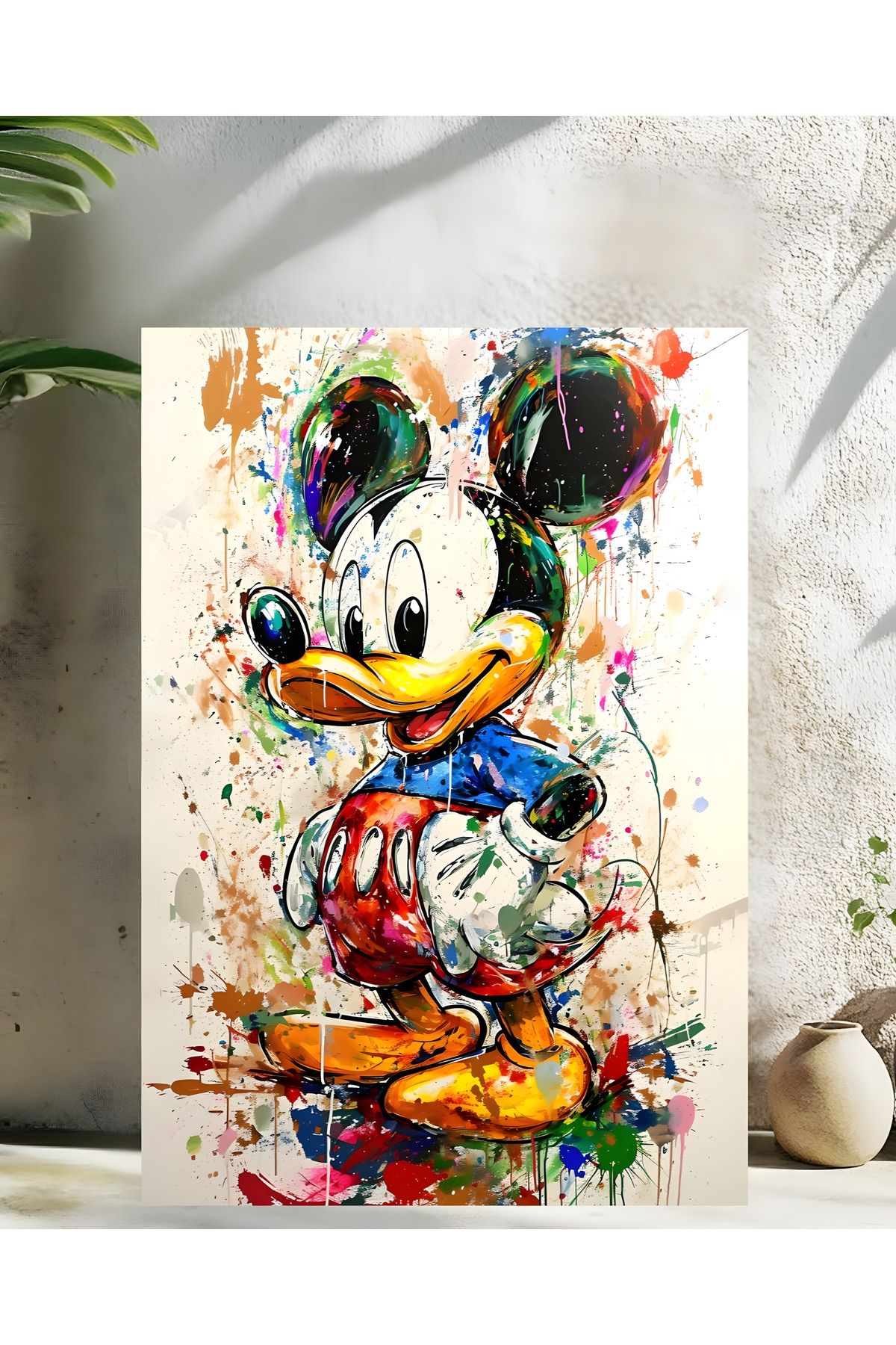 Levhane Mickey Mouse Metal Tablo - 1 mm Alüminyum - UltraHD Baskı 30x40 cm