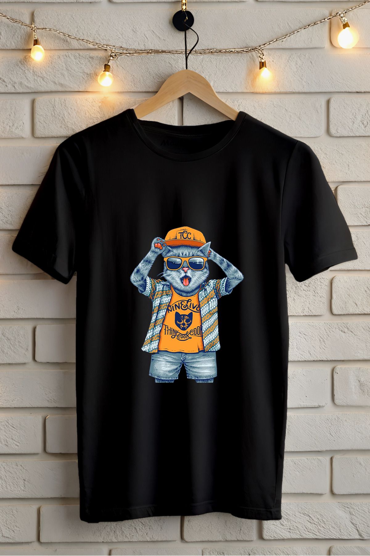 ModaSphere Baskılı Unisex Oversize Tişört