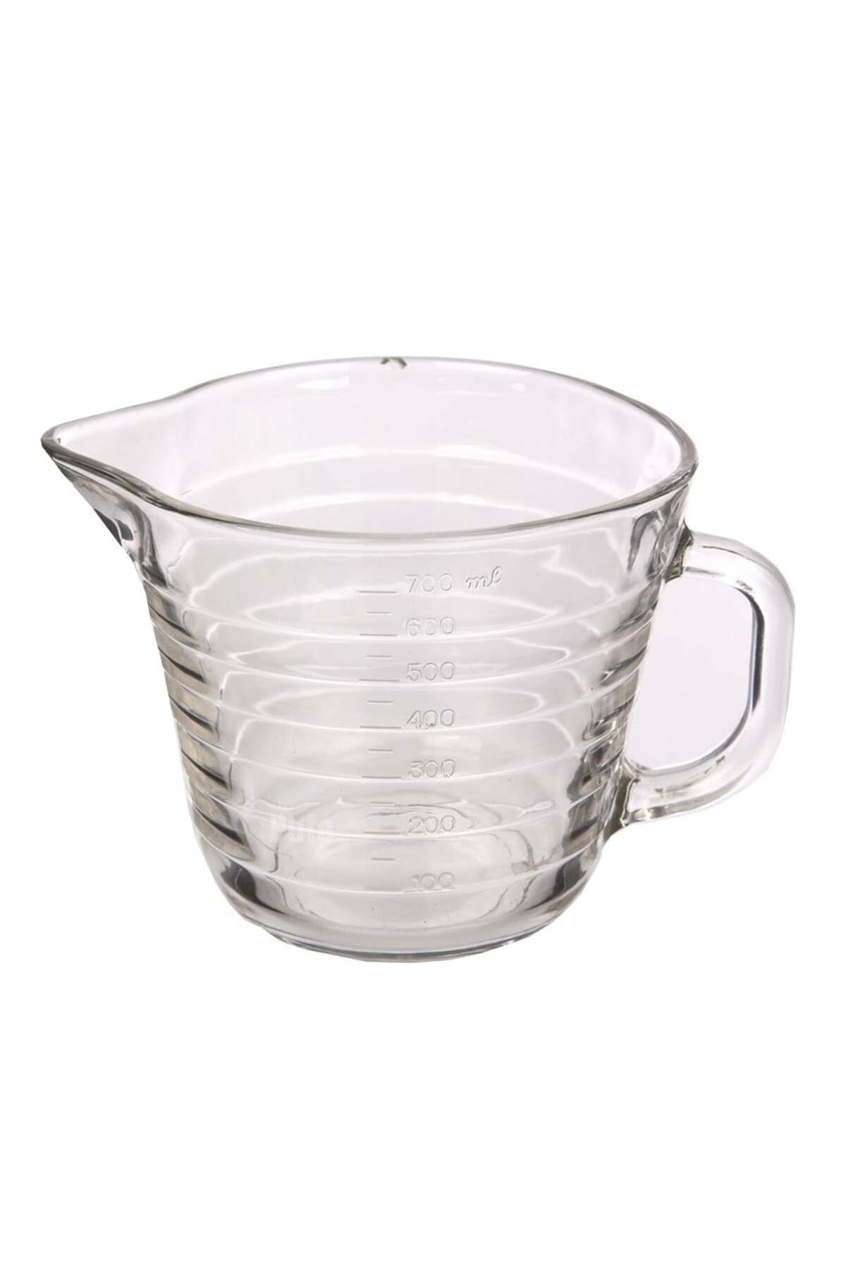 PUFO Spumator De Lapte Din Sticlă, Pentru Spumarea Laptelui, Cappuccino, Tip Carafă Barista Cu Mâner, 700 Ml - One Size