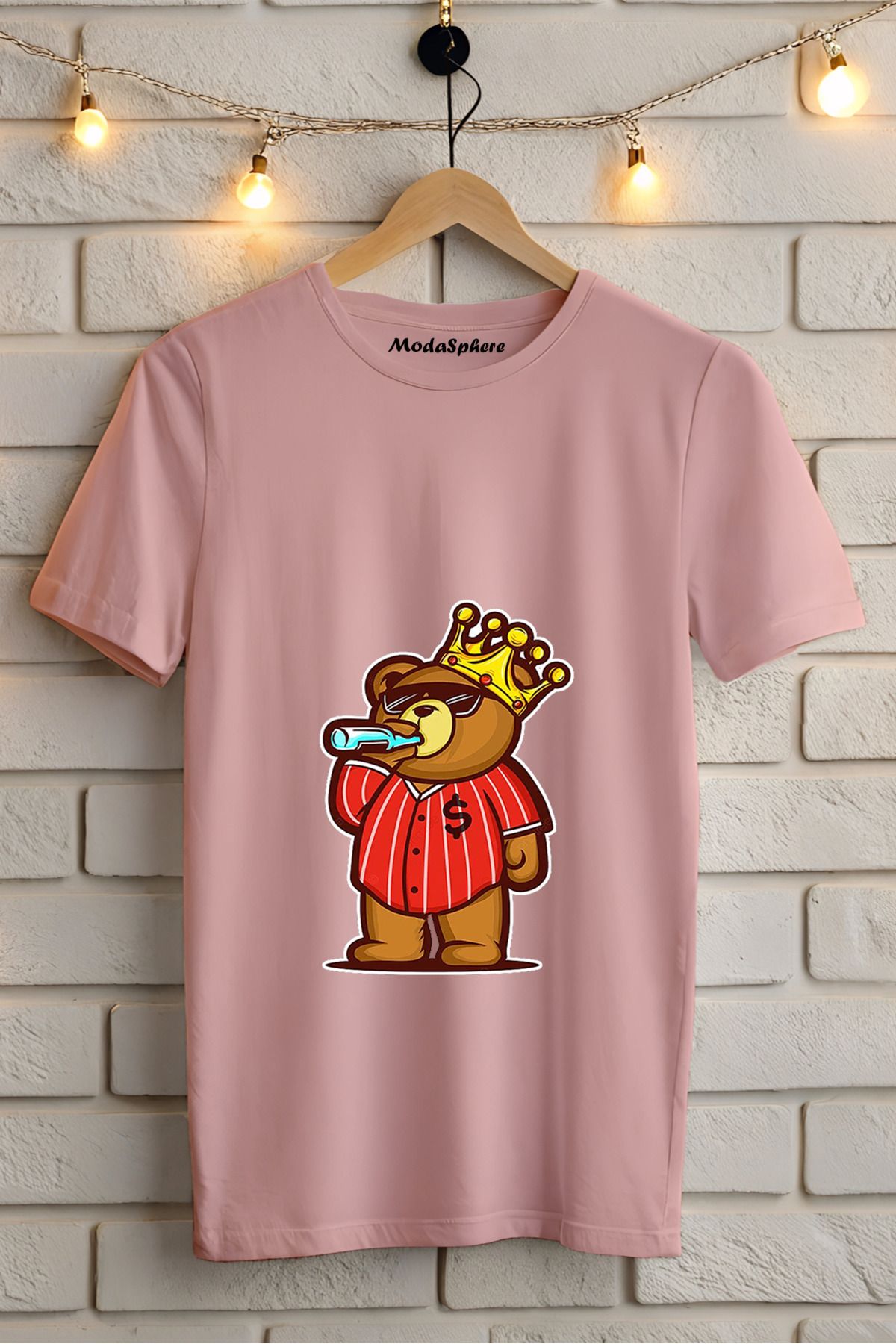 ModaSphere Baskılı Unisex Oversize Tişört