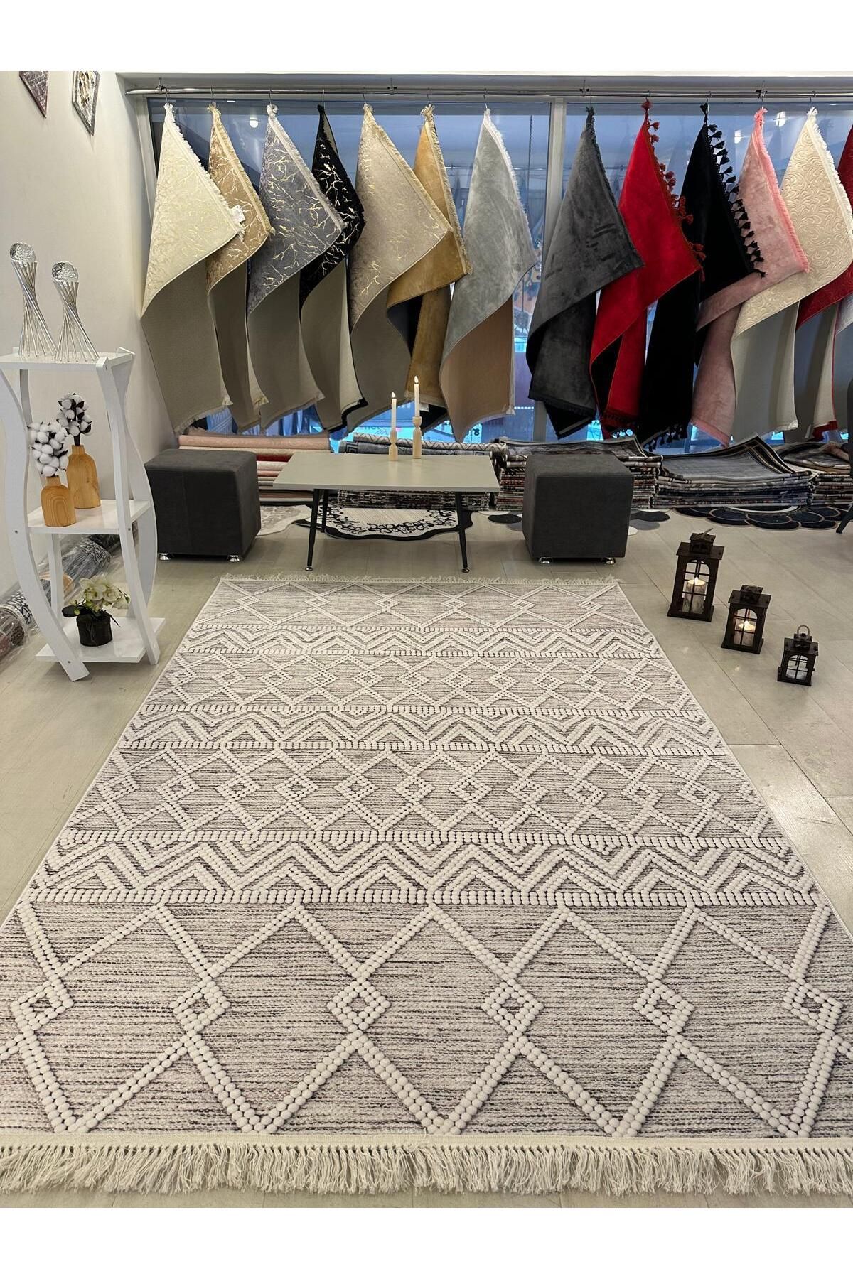 Home Dijital Baskılı Halı Modern Desen Kaymaz Taban Makinede Yıkanabilir Salon Mutfak Halısı